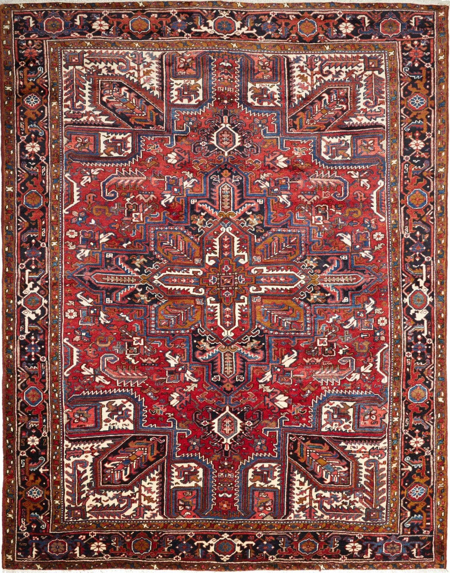 Heriz Teppich 263 x 334 cm - Handgeknüpft, Schurwolle, Orientteppich