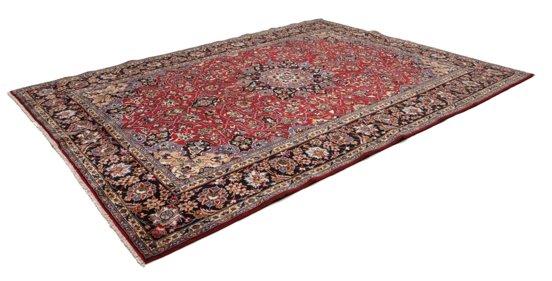 Najafabad Teppich 260 x 346cm, handgeknüpft, Wolle & Baumwolle