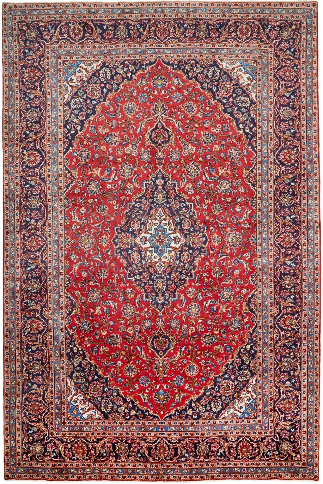 Kashan Teppich 250 x 375 cm - Perserteppich, handgeknüpft, Wolle