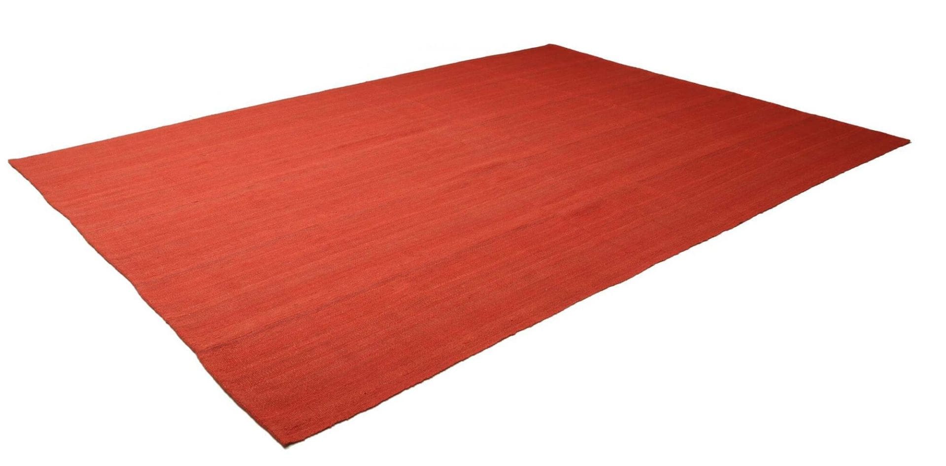 Kelim Teppich 260 x 352 cm, handgewebt, rustikales Flair
