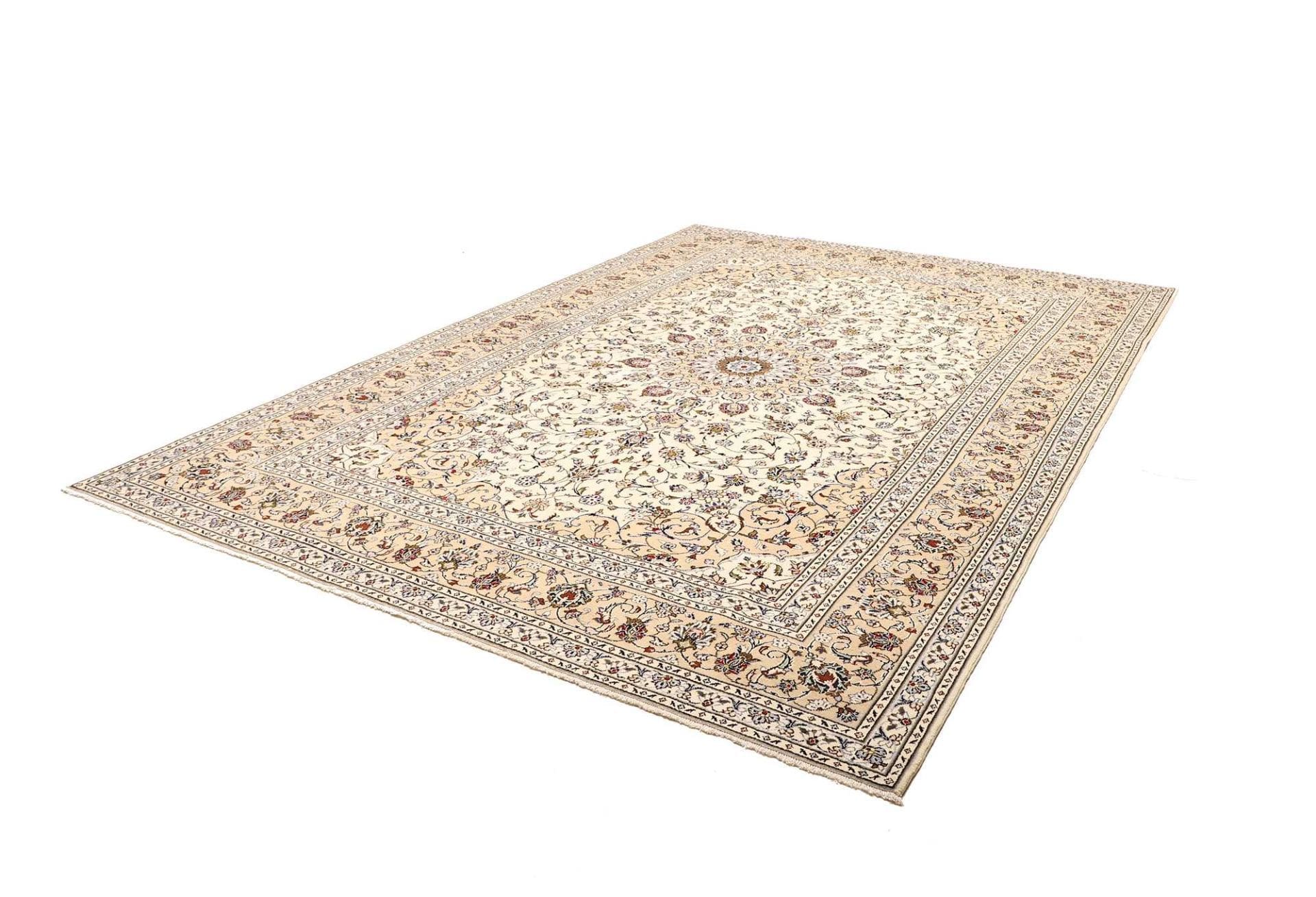 Kashan Teppich 253 x 350cm, handgeknüpft, Perserteppich, Wolle