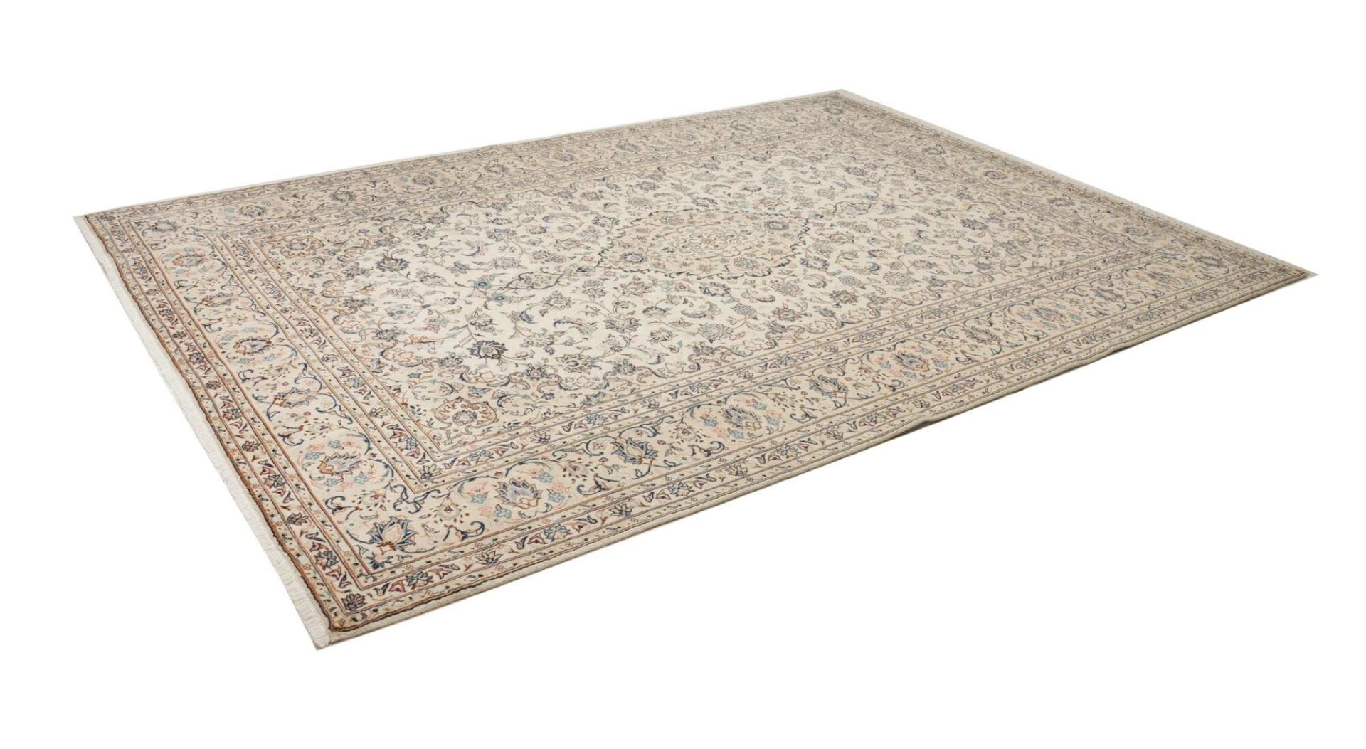 Kashan Teppich 243 x 340 cm - handgeknüpft, Schurwolle, Perserteppich
