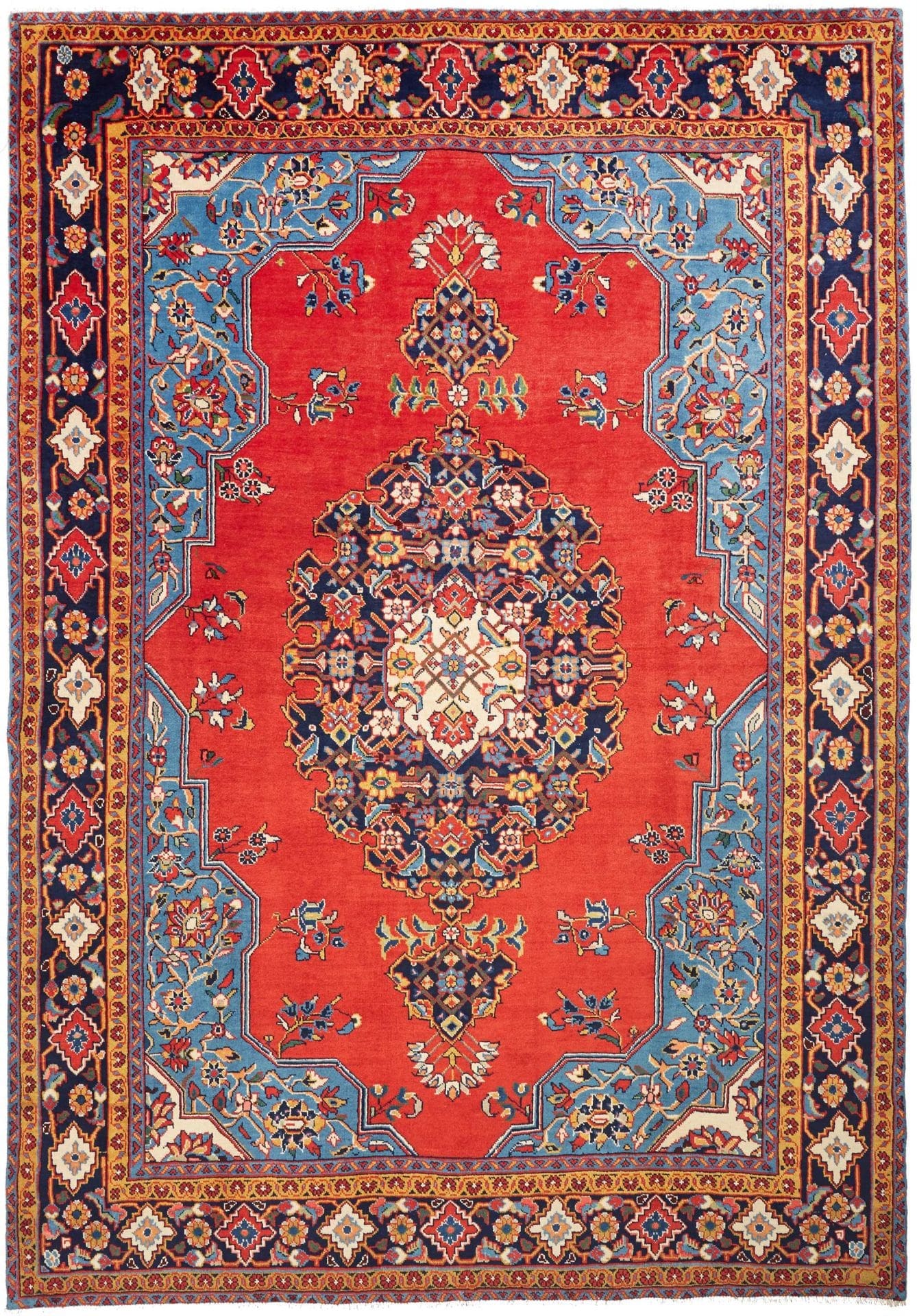 Wiss Orientteppich 241 x 343 cm, Schurwolle, handgeknüpft