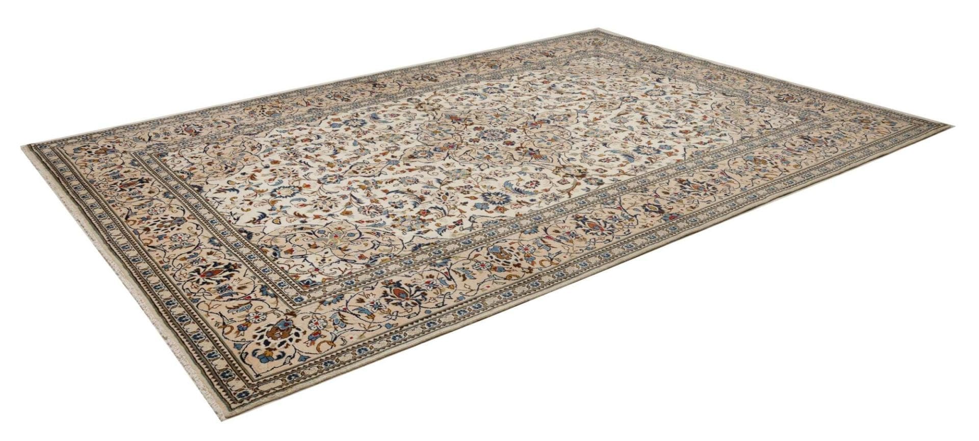 Kashan Teppich 246 x 353 cm, Schurwolle, handgeknüpft, Perserteppich