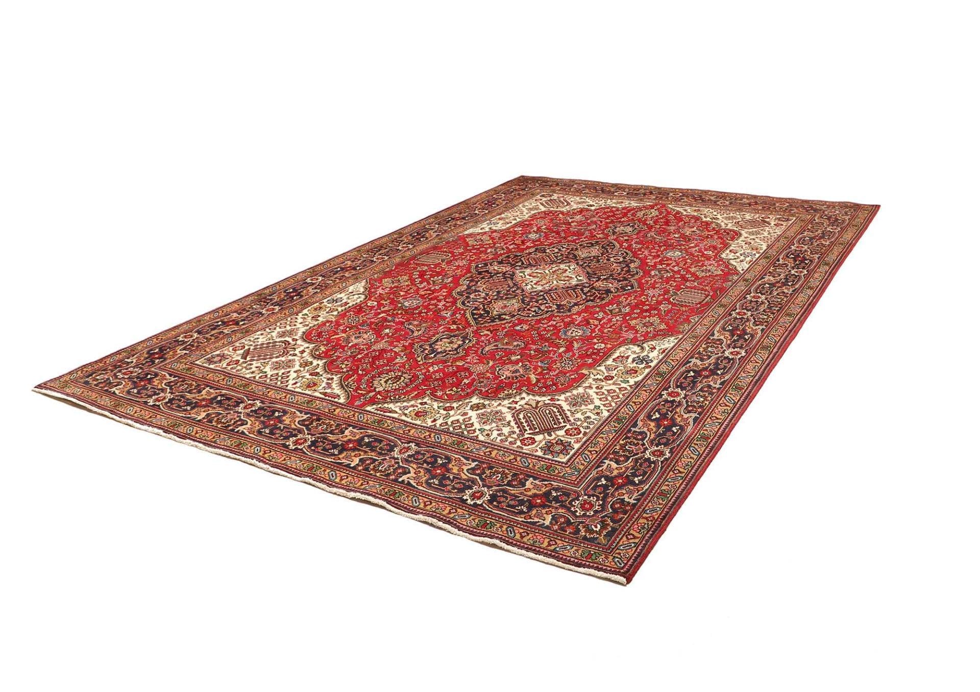 Eleganter Täbriz Teppich 250 x 358 cm, Schurwolle, handgeknüpft