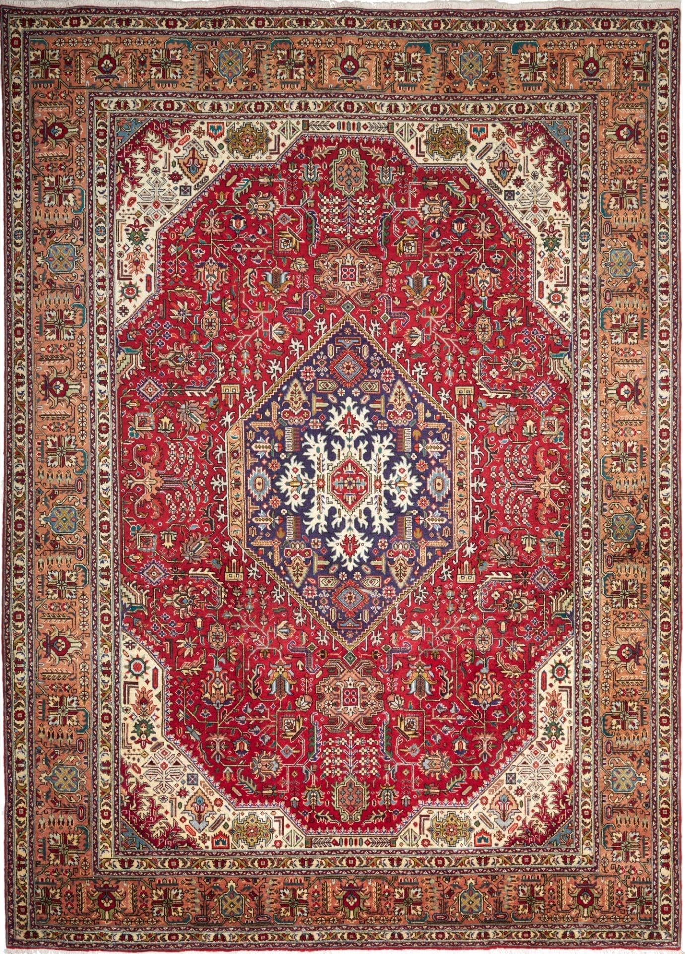 Täbriz Teppich 255 x 350cm, Handgeknüpft, Schurwolle, Perserteppich