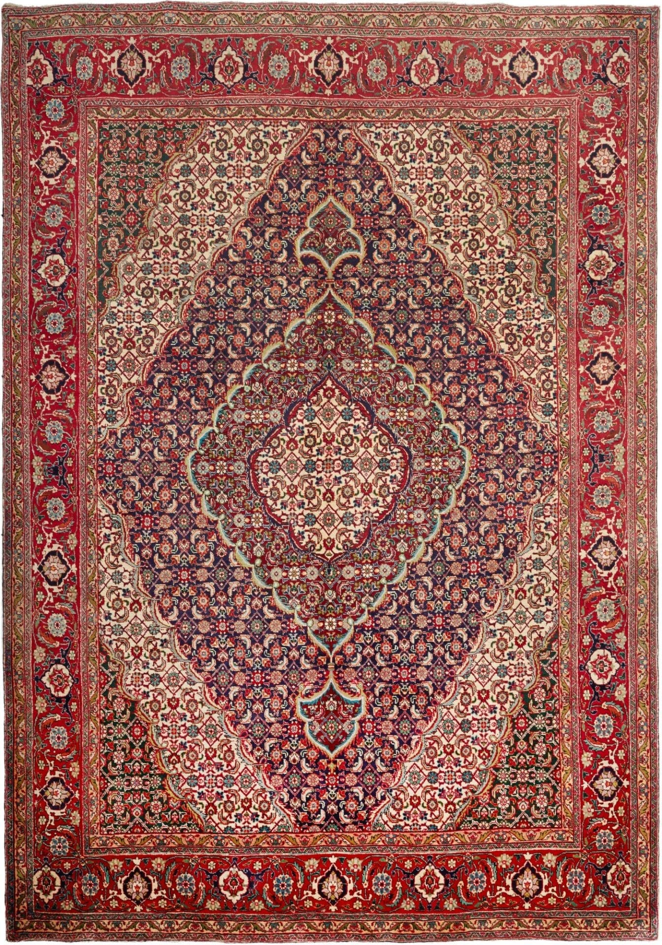 Orientteppich Täbriz 247 x 356 cm, handgeknüpft, Schurwolle