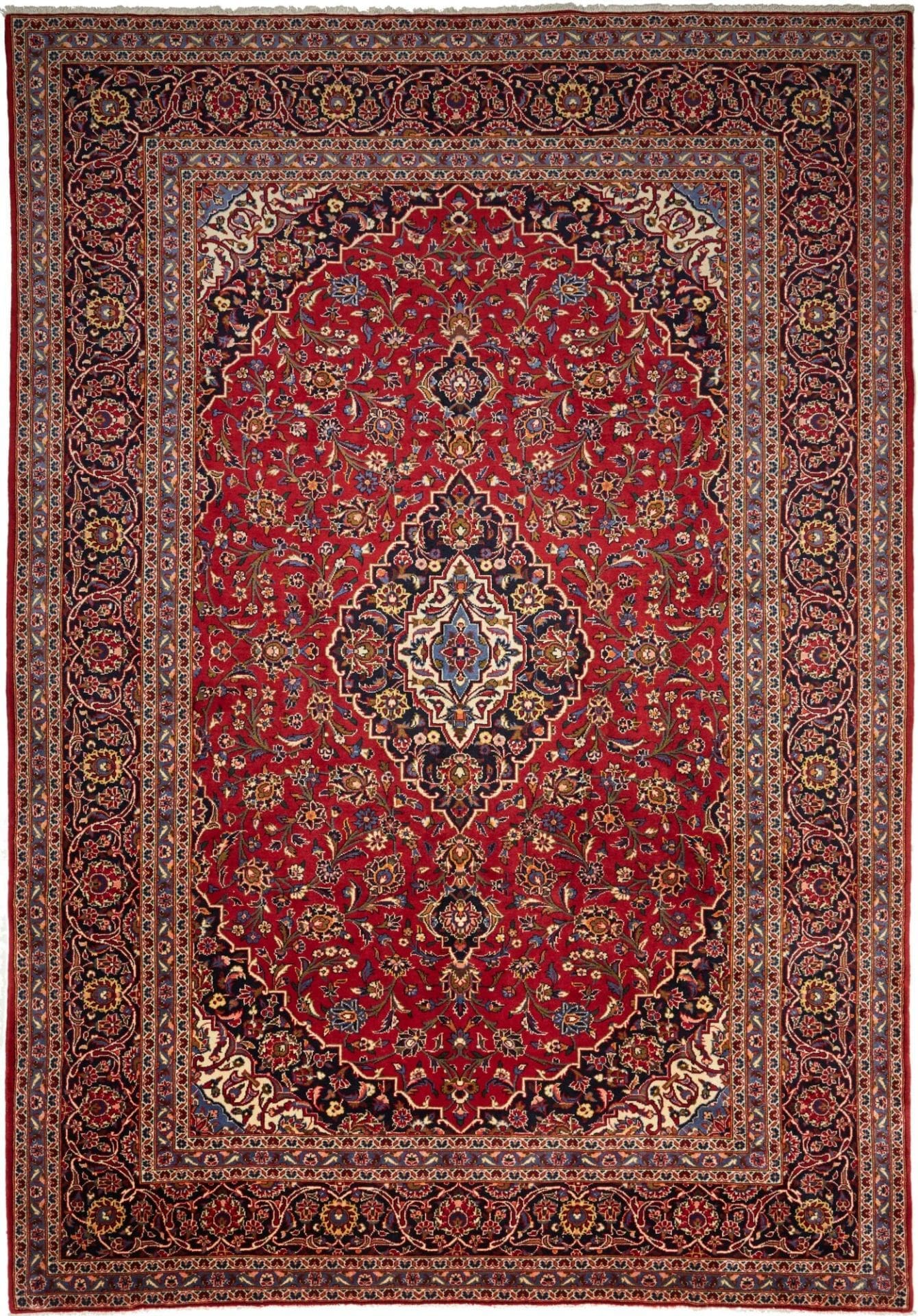 Kashan Teppich 248 x 354 cm – Handgeknüpft, Perserteppich, Wolle