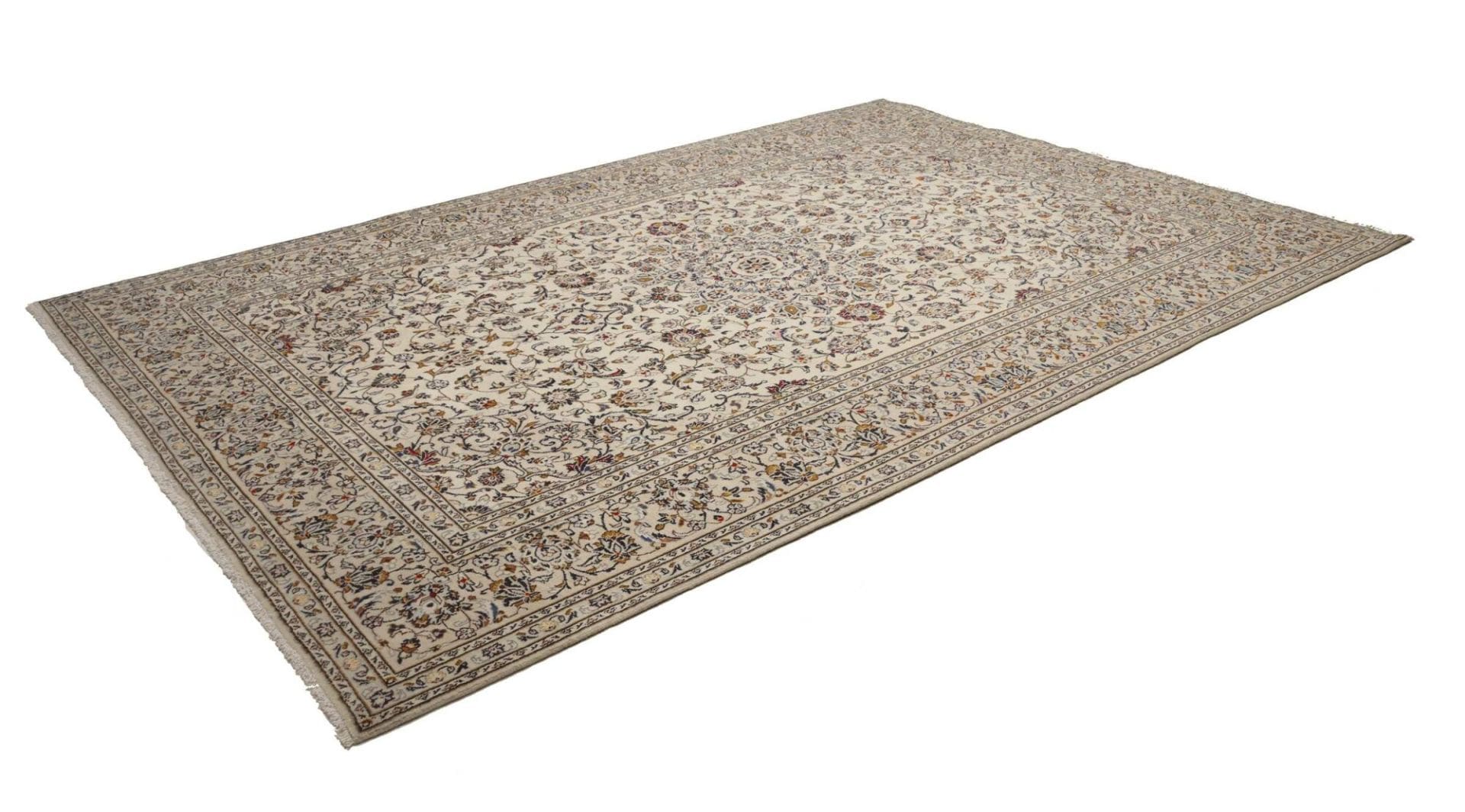 Kashan Teppich 241 x 356cm, Schurwolle, handgeknüpft, Perserteppich