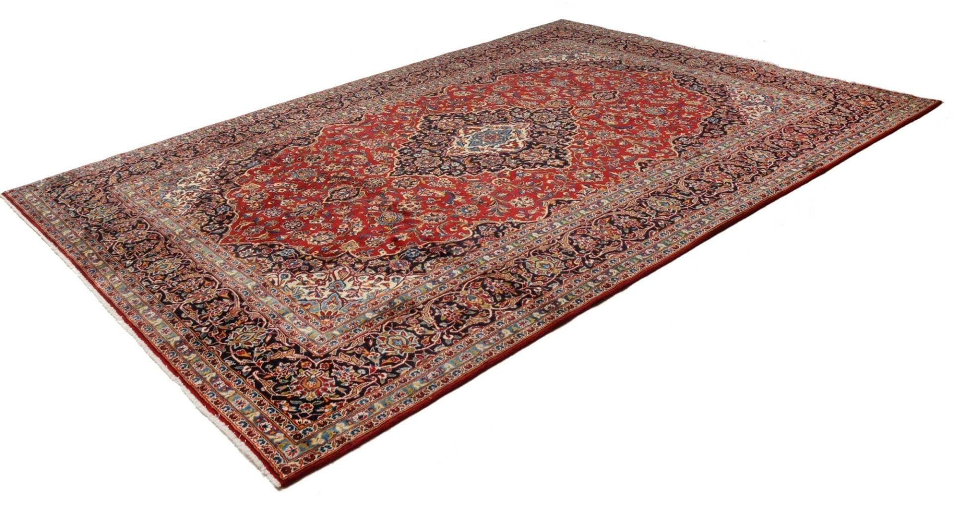 Kashan Teppich 251 x 350cm - Handgeknüpft, Perserteppich