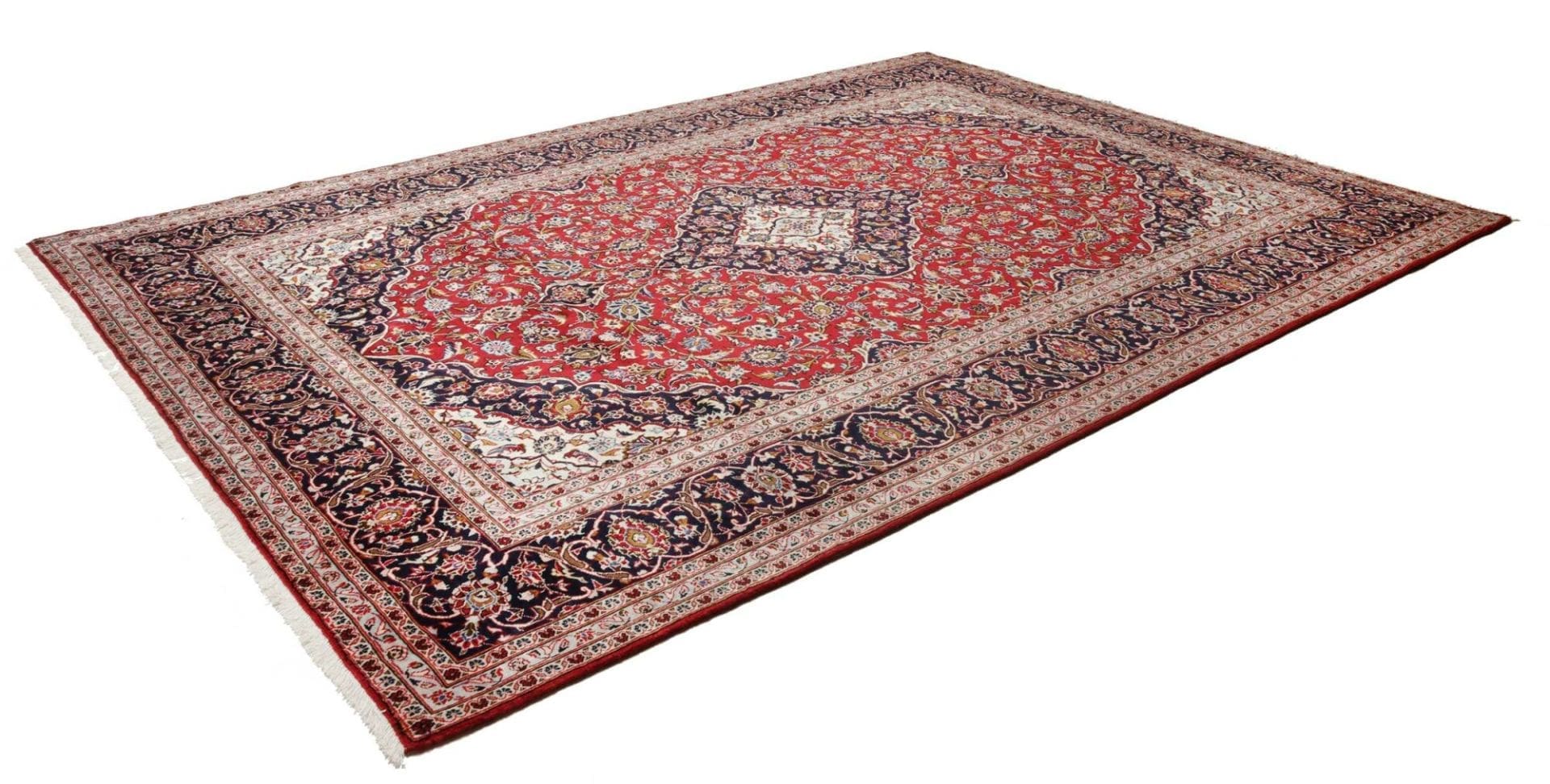 Kashan Teppich 249 x 349 cm | Handgeknüpft | Perserteppich
