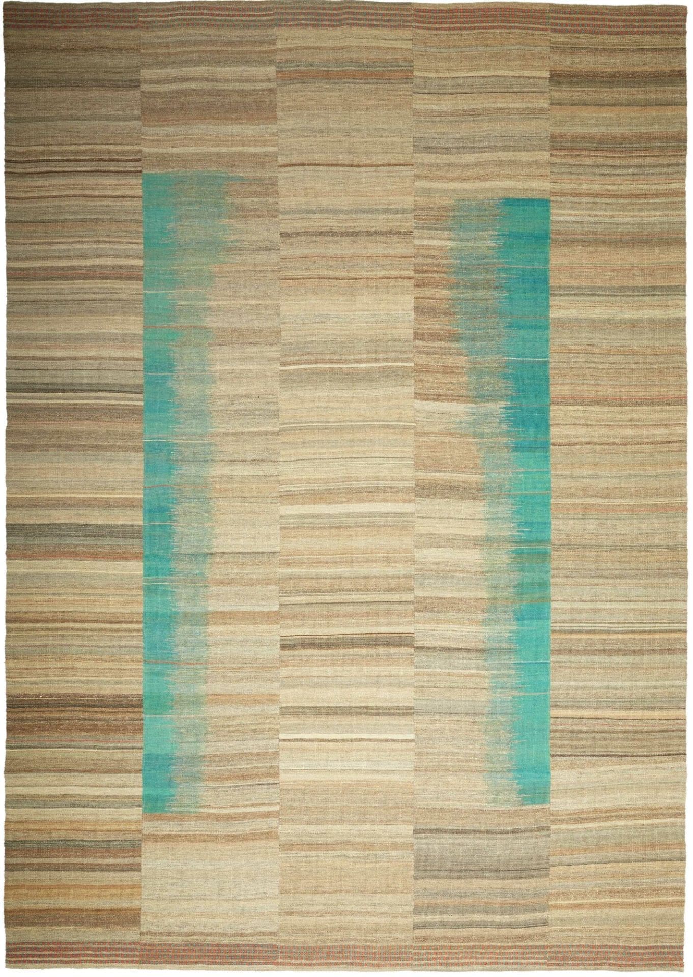 Kelim Teppich 250 x 350cm, Handgewebt, rustikales Flair