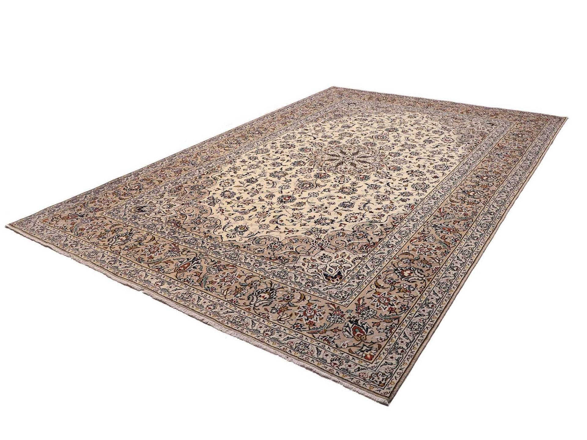 Kashan Teppich 248 x 350cm, Schurwolle, handgeknüpft, Perserteppich
