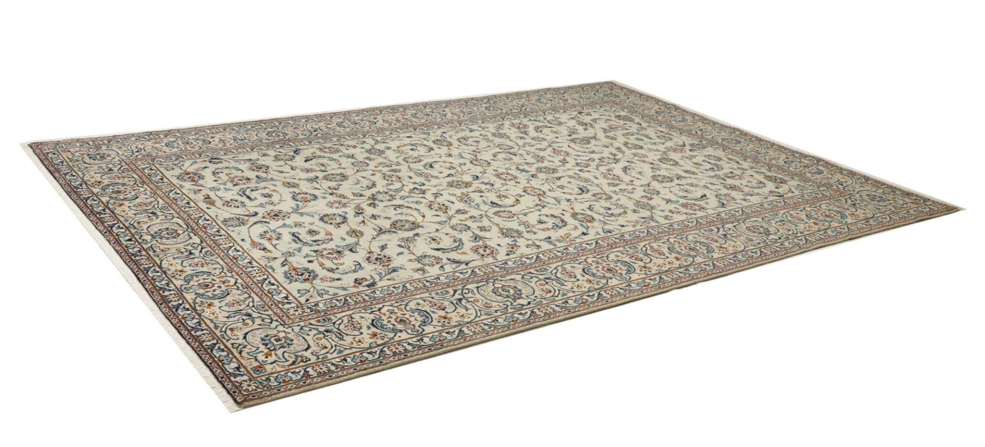 Handgeknüpfter Kashan Teppich 246 x 350cm - Schurwolle - Perserteppich h1