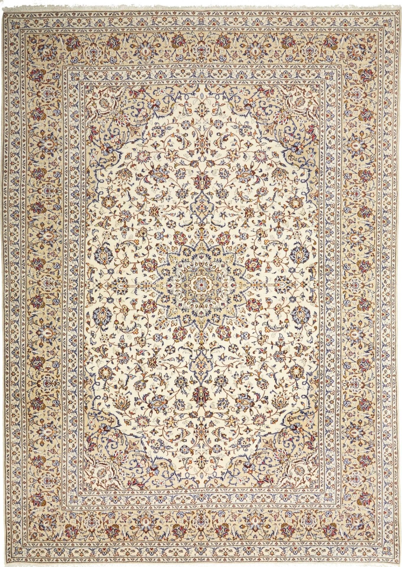 Kashan Teppich 243 x 340 cm, handgeknüpft, Perserteppich, Schurwolle