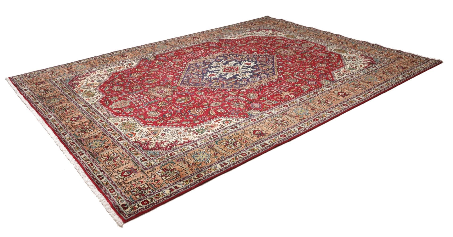 Täbriz Teppich 255 x 350cm, Handgeknüpft, Schurwolle, Perserteppich