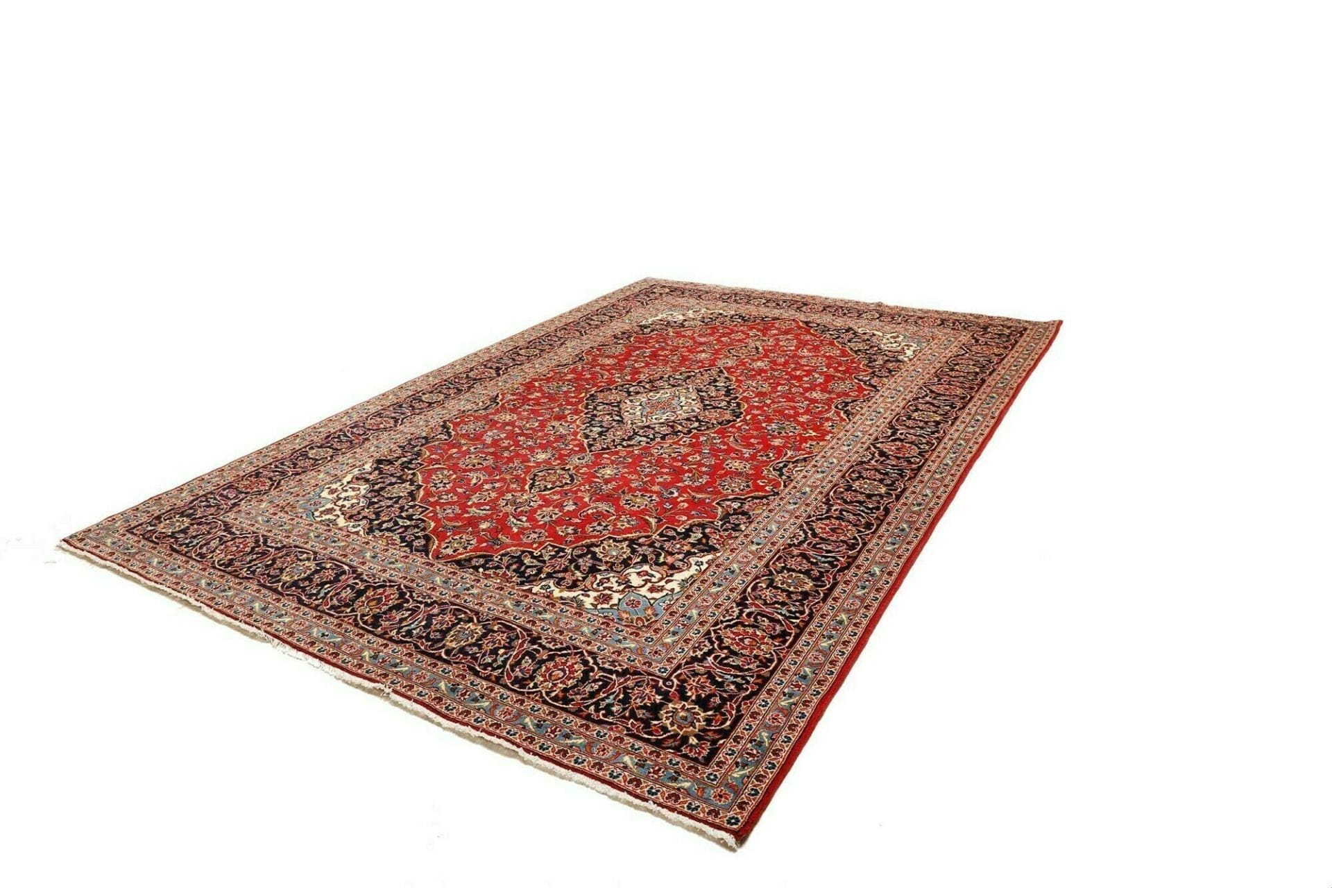 Kashan Teppich 248 x 355 cm – handgeknüpft, Perserteppich, Wolle