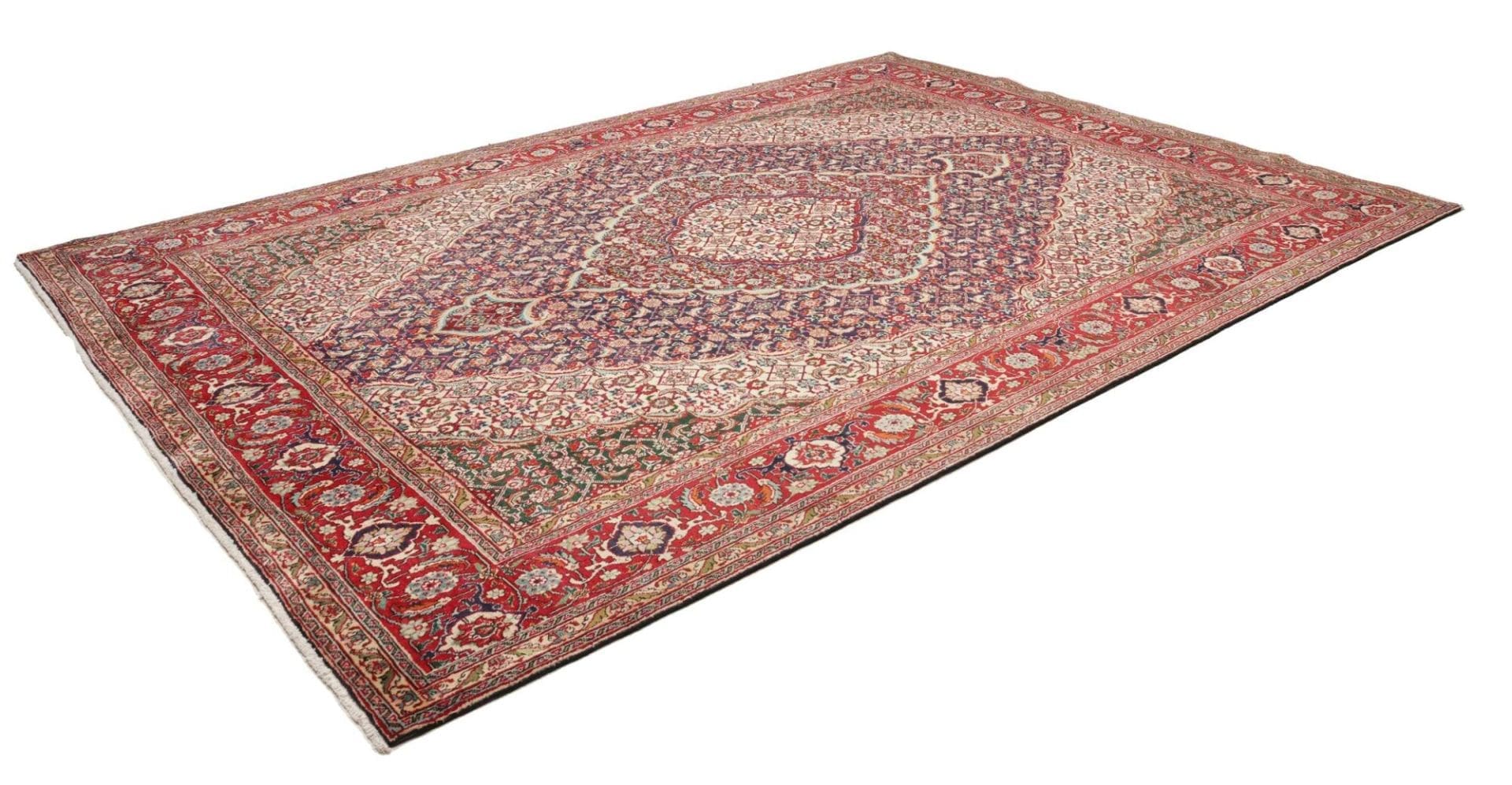 Orientteppich Täbriz 247 x 356 cm, handgeknüpft, Schurwolle