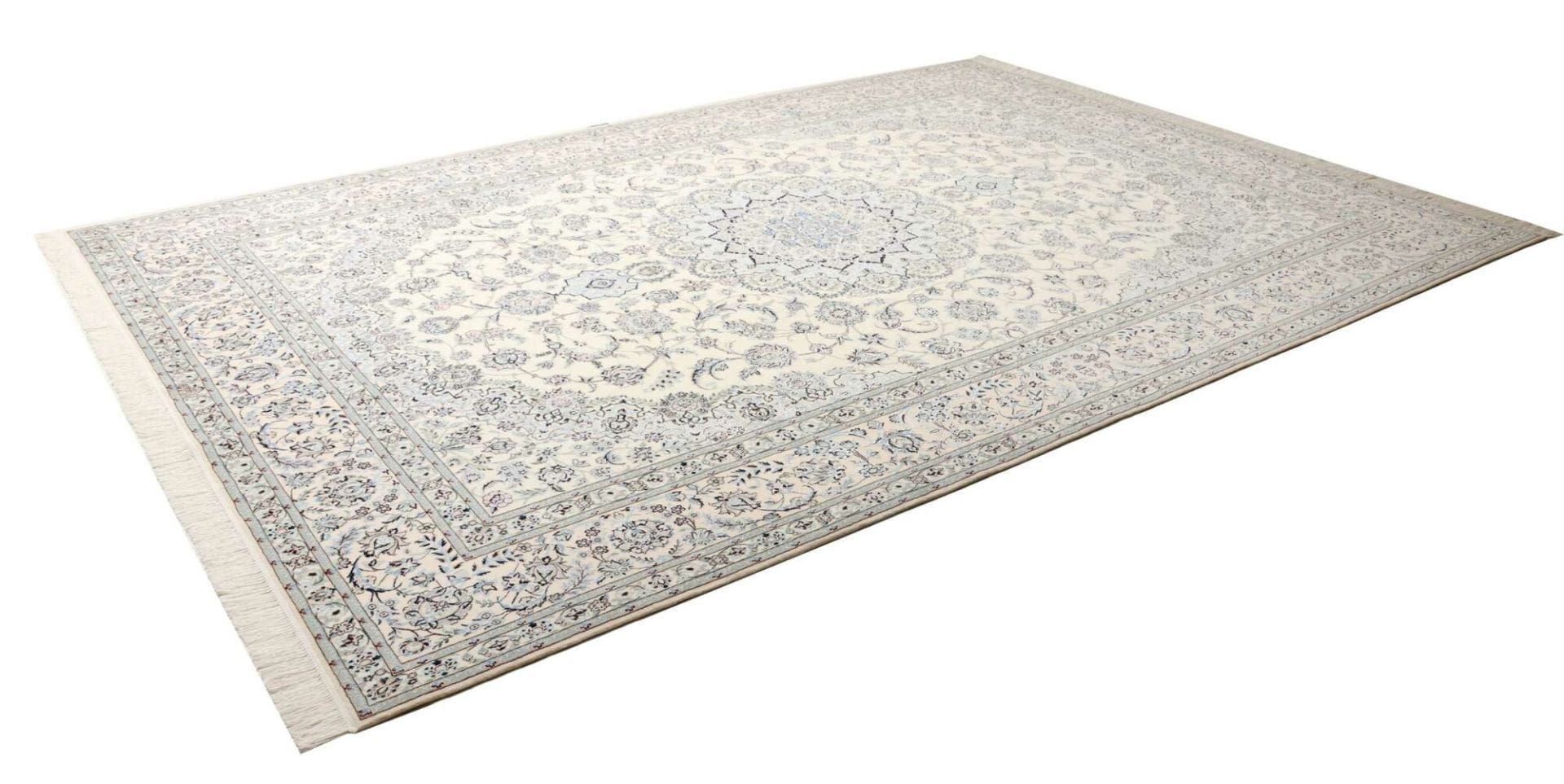 Nain Teppich 265x369cm, florale Muster, Schurwolle, handgeknüpft
