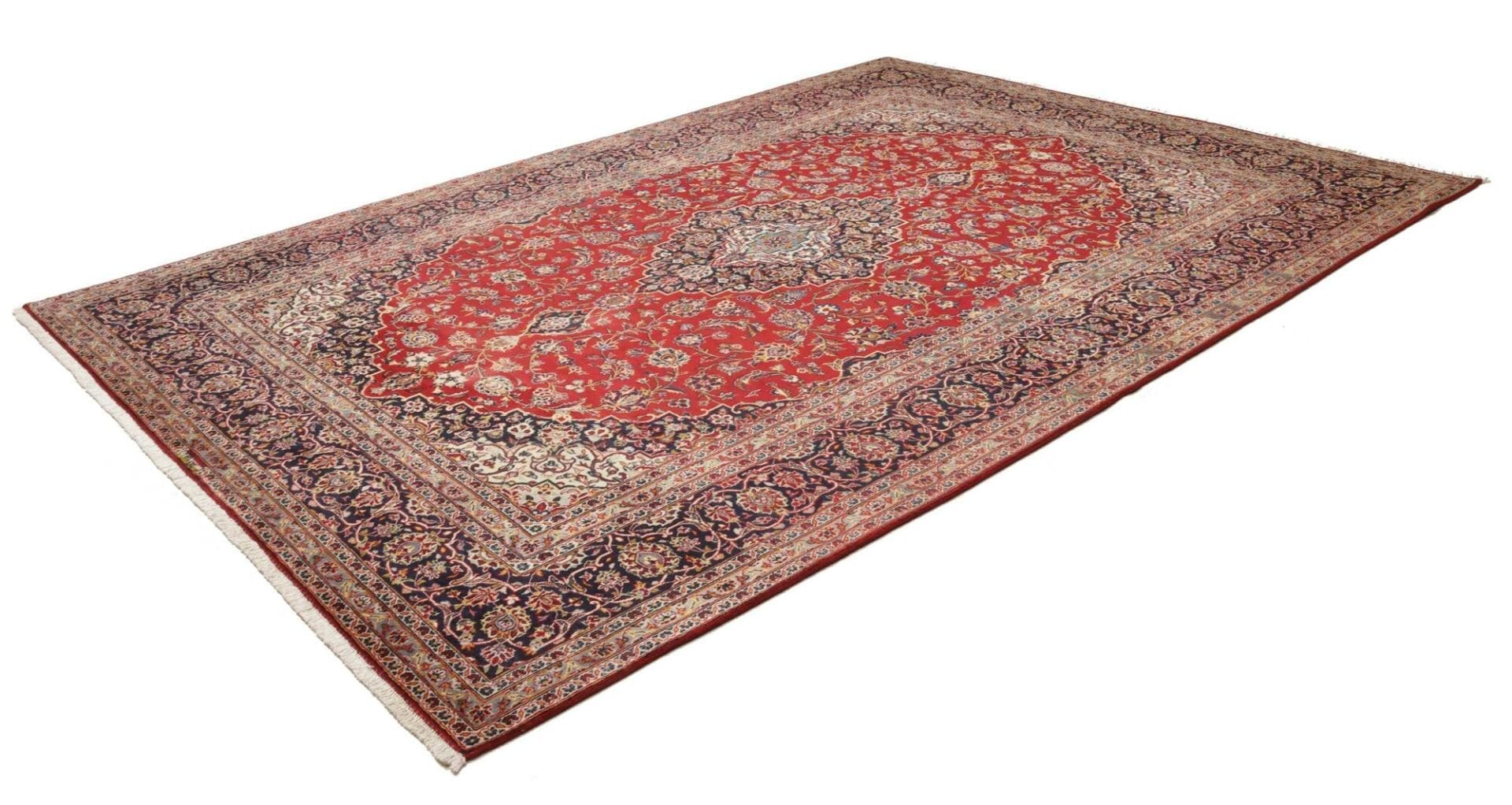 Kashan Perserteppich 255 x 348cm, Schurwolle, handgeknüpft