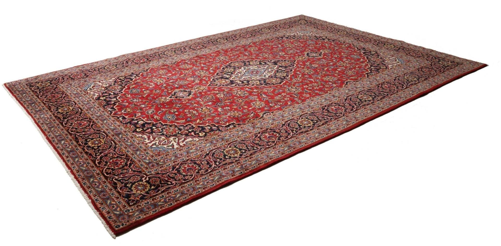 Kashan Teppich 248 x 354 cm – Handgeknüpft, Perserteppich, Wolle