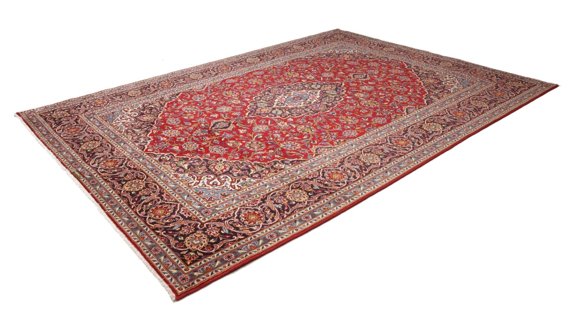 Kashan Teppich 243 x 330cm, Schurwolle, handgeknüpft, Perserteppich