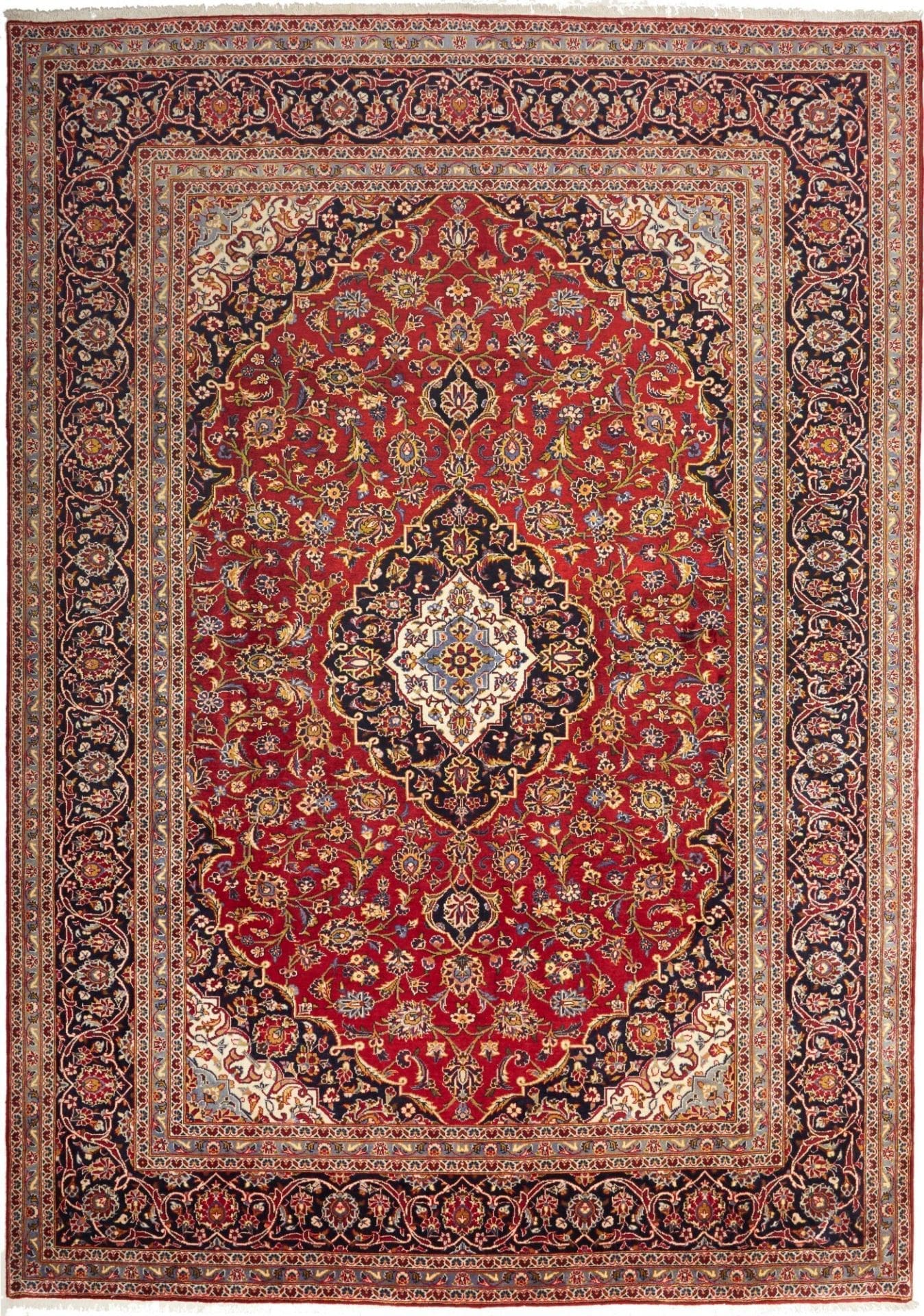 Kashan Teppich 250 x 345cm - Handgeknüpft, Schurwolle, Perserteppich