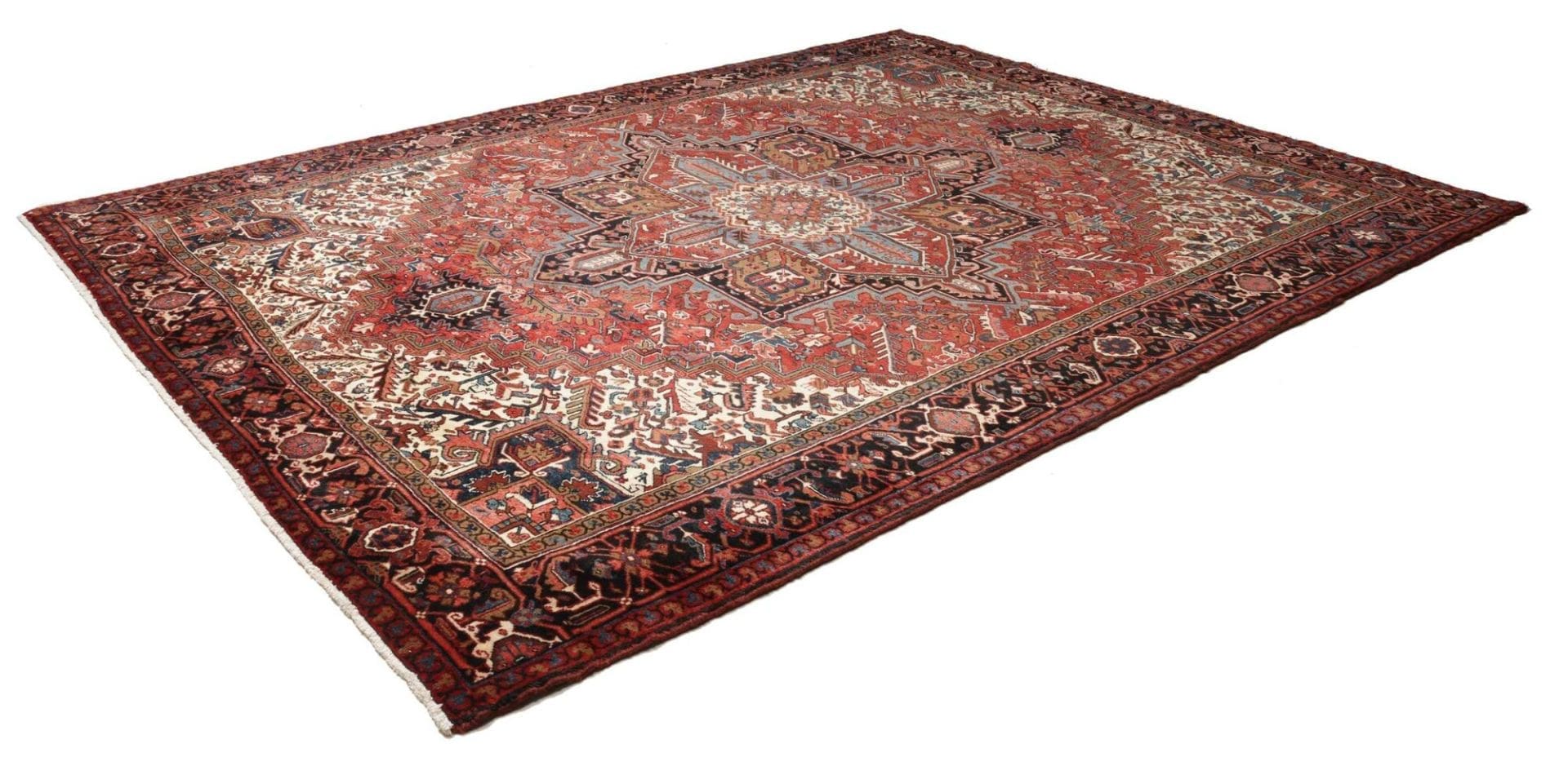 Heriz Orientteppich 273 x 355cm, Schurwolle, handgeknüpft