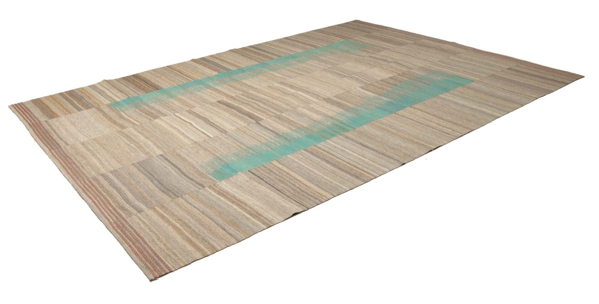 Kelim Teppich 250 x 350cm, Handgewebt, rustikales Flair