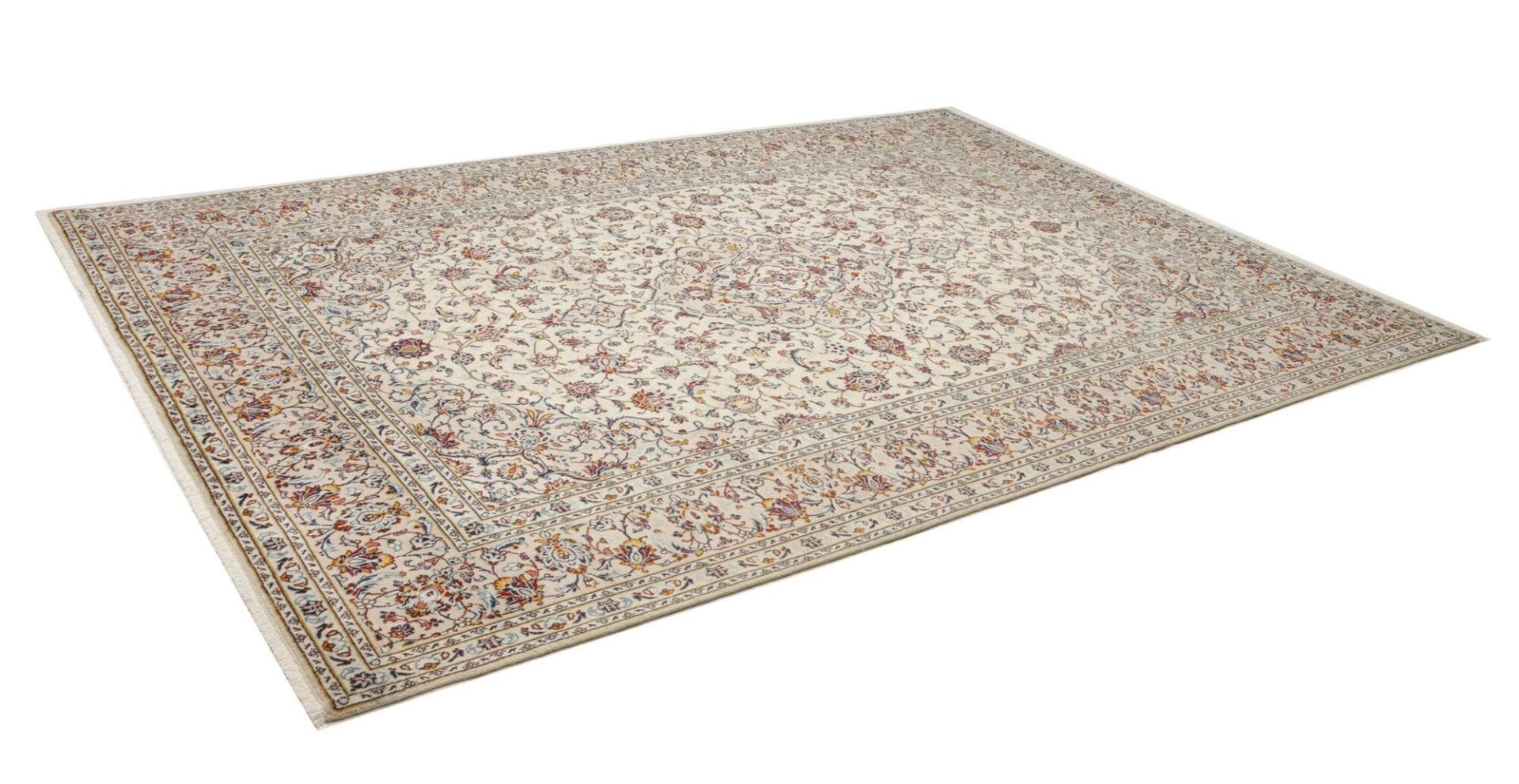 Kashan Teppich 253 x 356cm, handgeknüpft, aus Schurwolle, Perserteppich