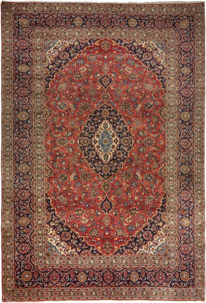 Kashan Teppich 256 x 368 cm - Handgeknüpft, Perserteppich