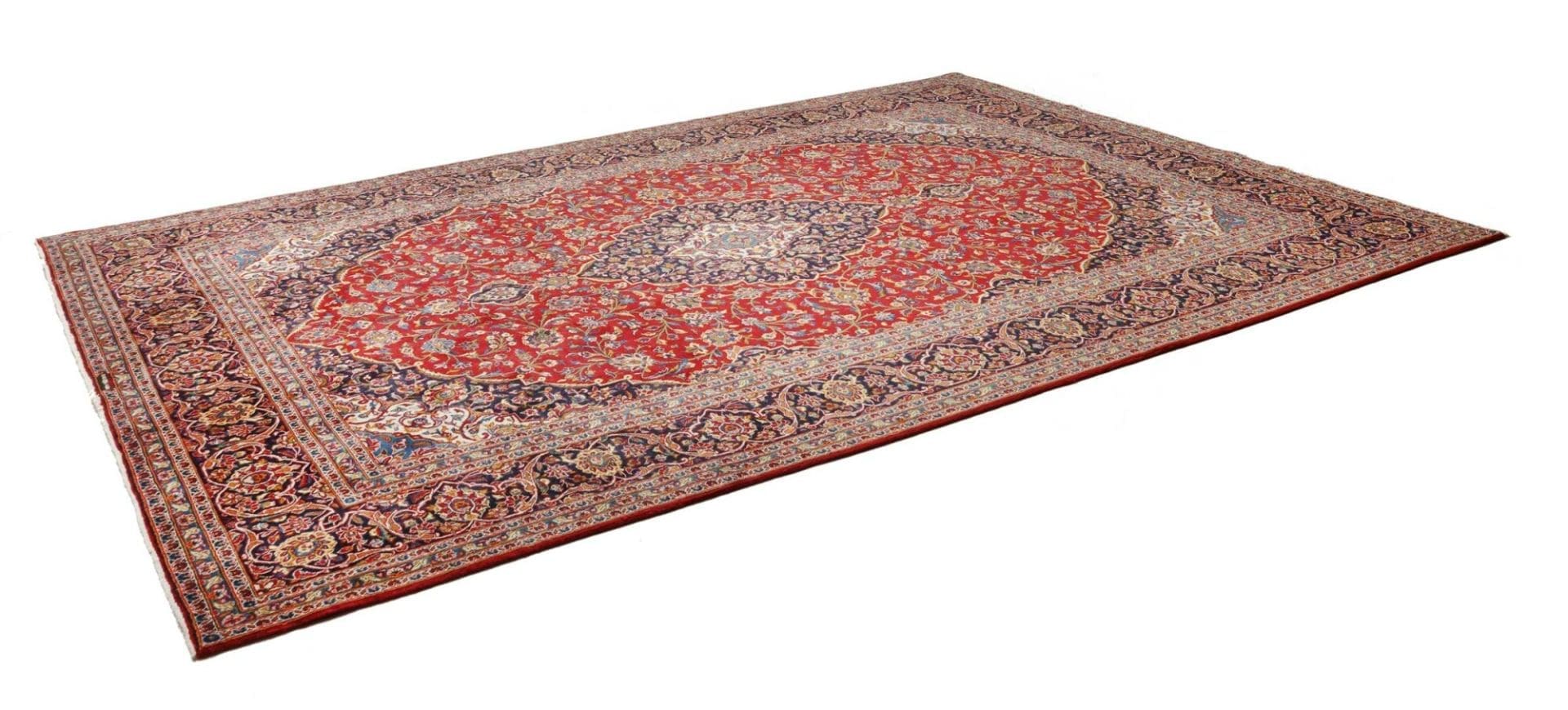 Kashan Teppich 258 x 358 cm - Handgeknüpft, Perserteppich