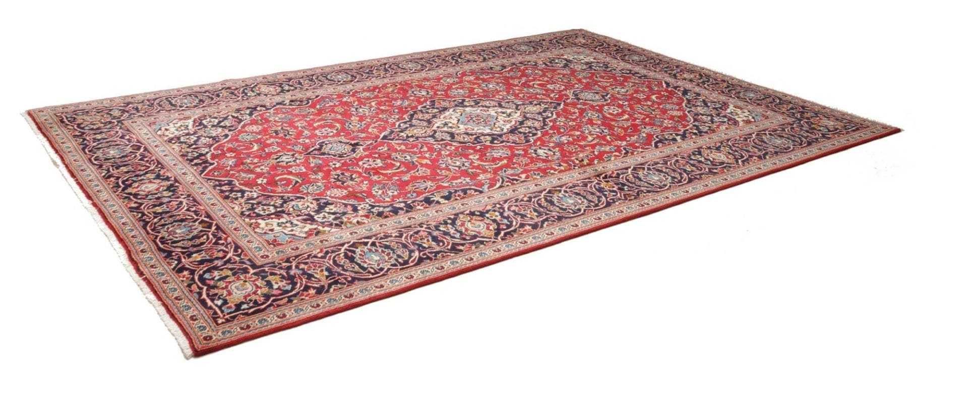 Kashan Teppich 243 x 355 cm, handgeknüpft, Perserteppich