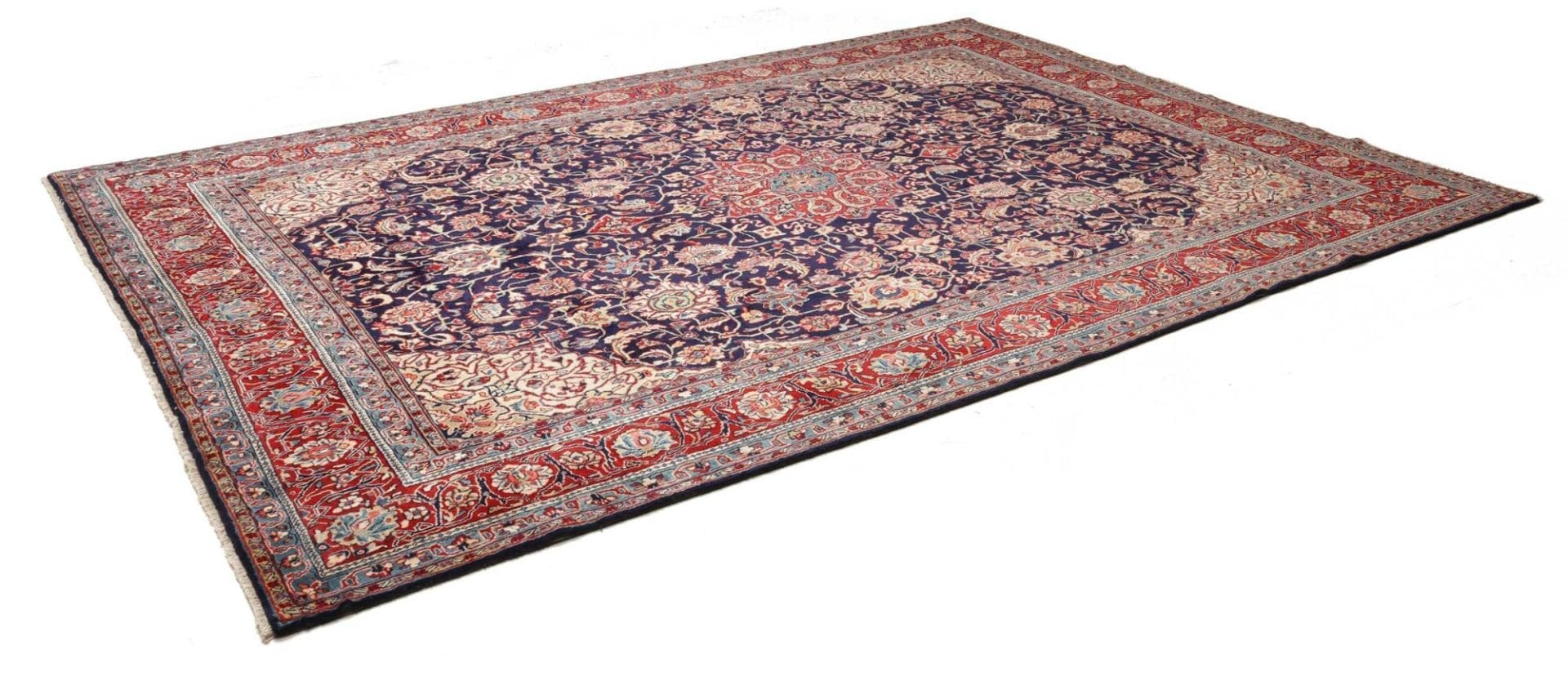 Eleganter Sarough Farahan Teppich 248 x 345cm, Schurwolle, handgeknüpft H1