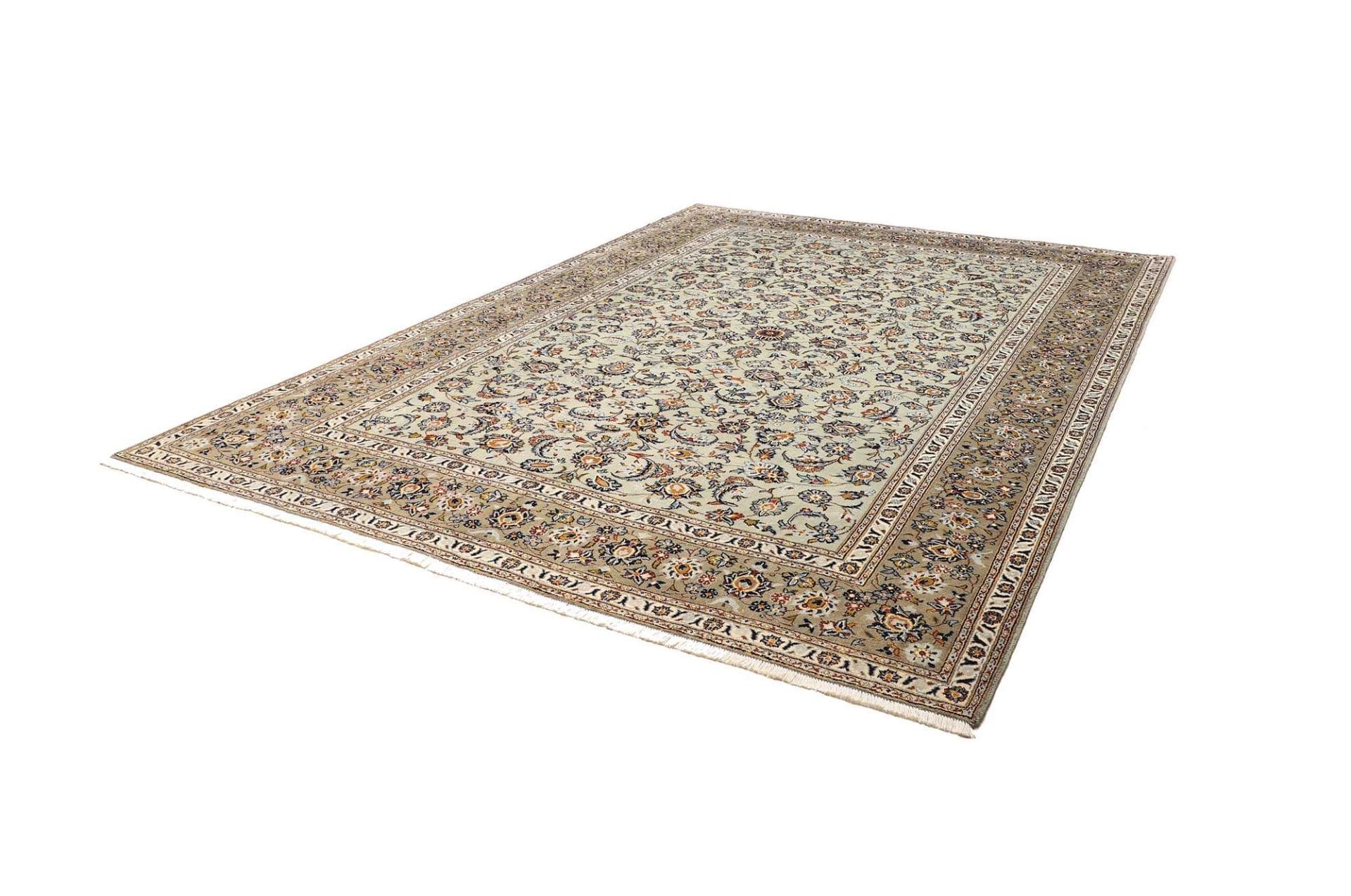 Kashan Teppich 273 x 368cm, Schurwolle, handgeknüpft, Perserteppich H1