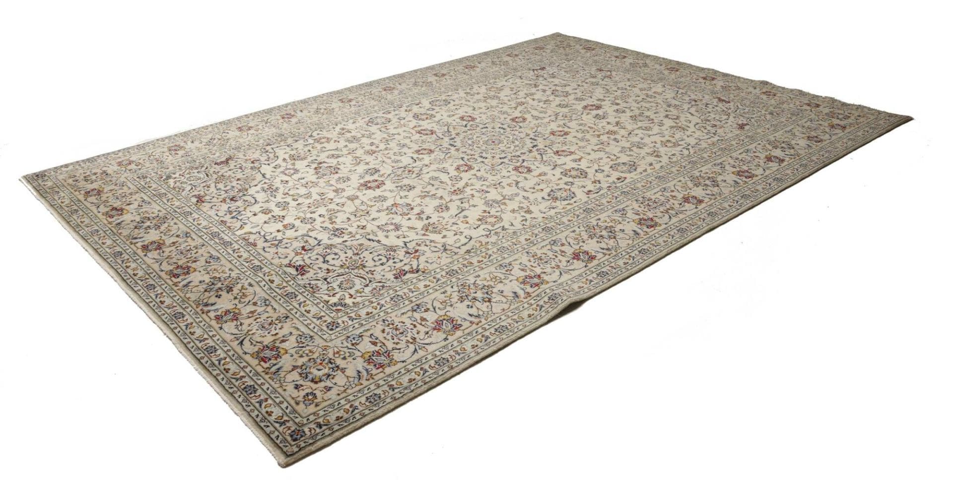 Kashan Teppich 241 x 342cm – Schurwolle, handgeknüpft, Perserteppich