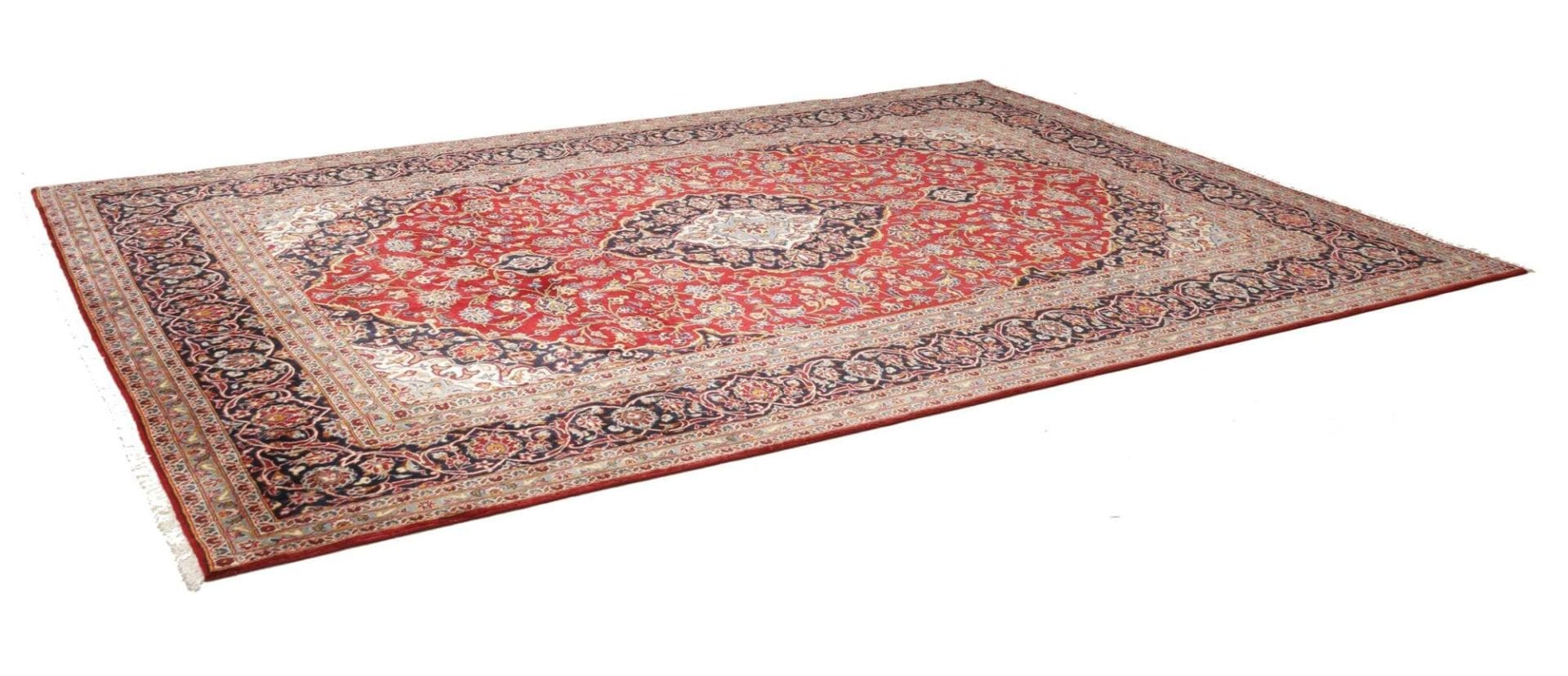 Kashan Teppich 247 x 355 cm – Handgeknüpft, Perserteppich, Wolle