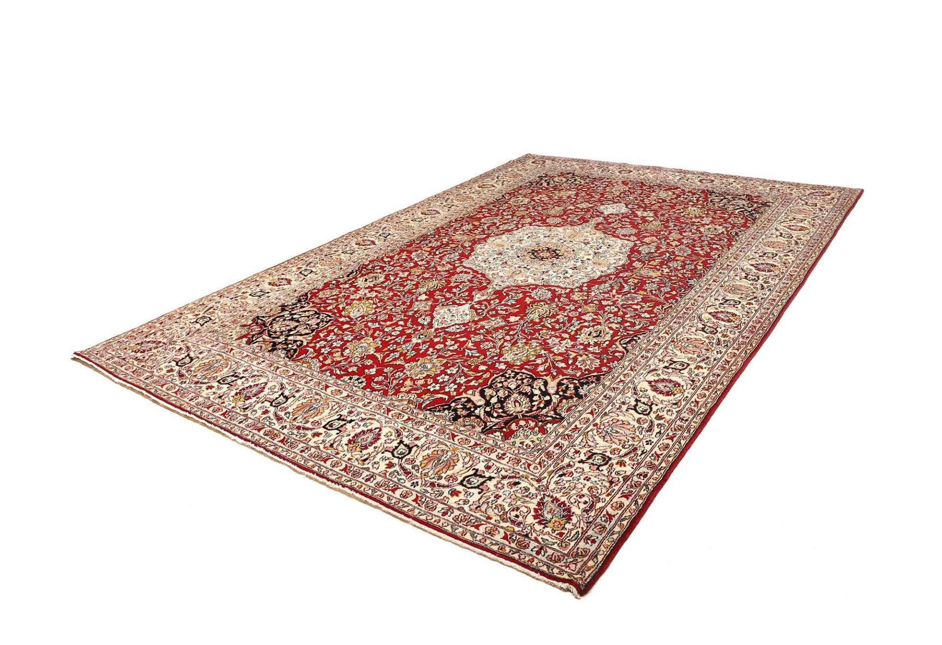 Kashan Teppich 249 x 357 cm - Handgeknüpft, Schurwolle, Perserteppich