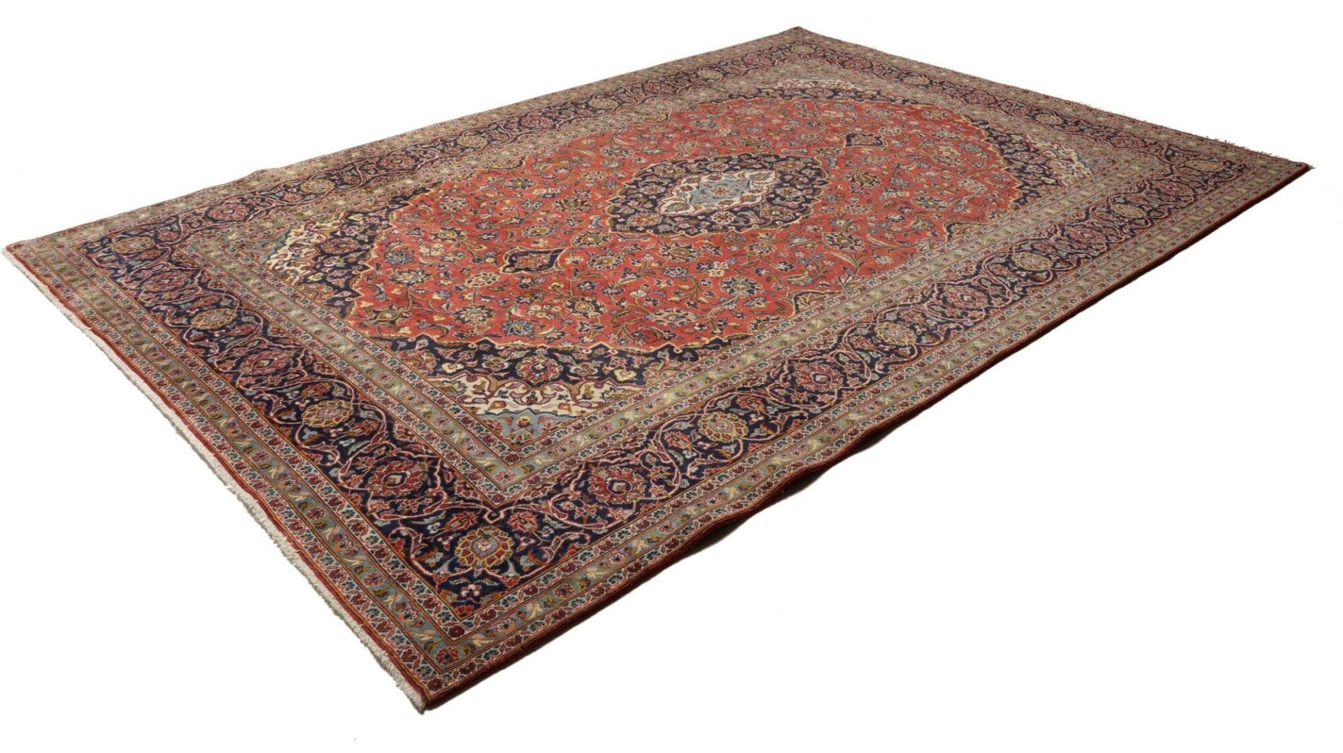 Kashan Teppich 256 x 368 cm - Handgeknüpft, Perserteppich
