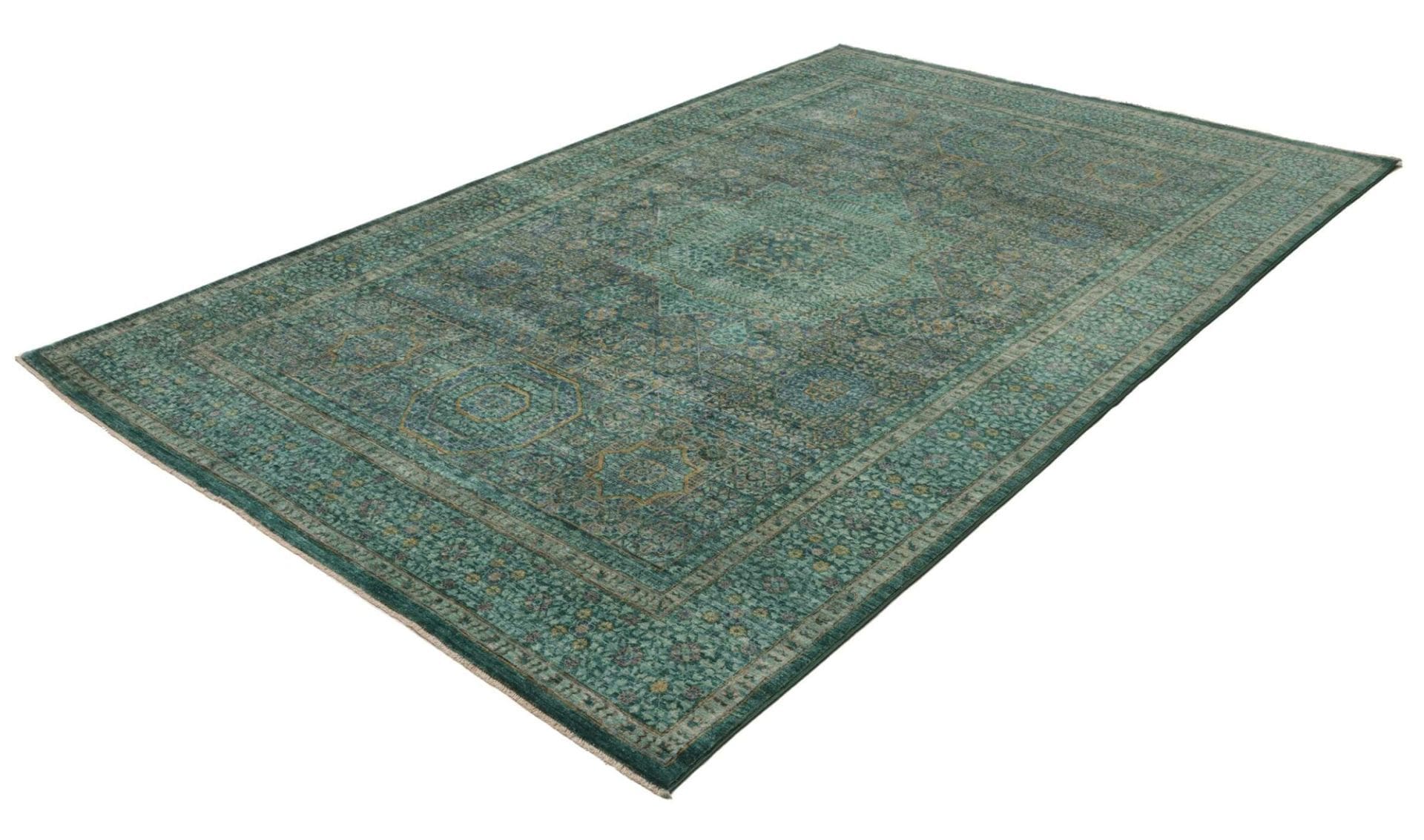 Mamluk Orientteppich 204 x 308 cm, Schurwolle, handgeknüpft