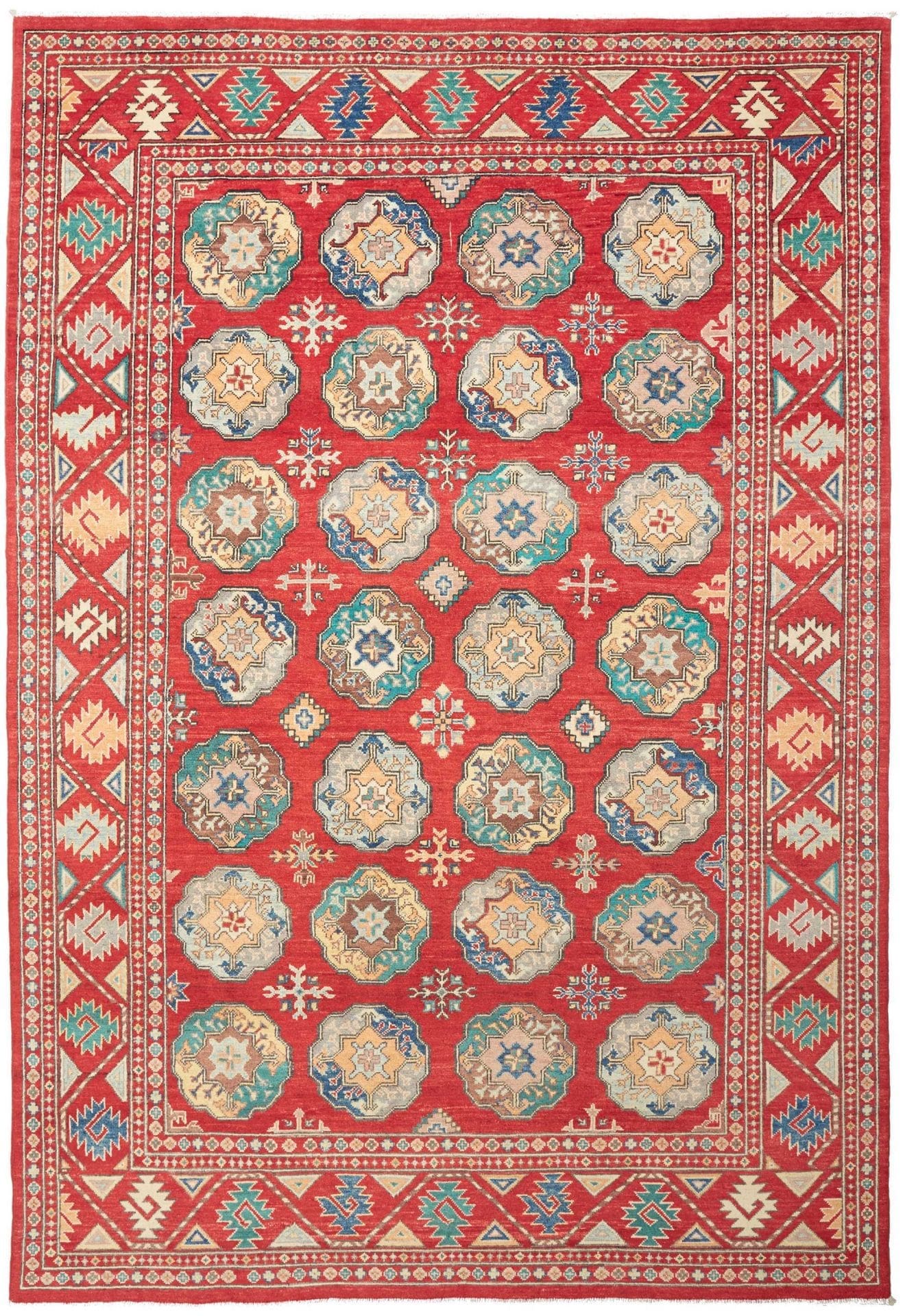 Ziegler Orientteppich 204 x 293cm aus Schurwolle, handgeknüpft