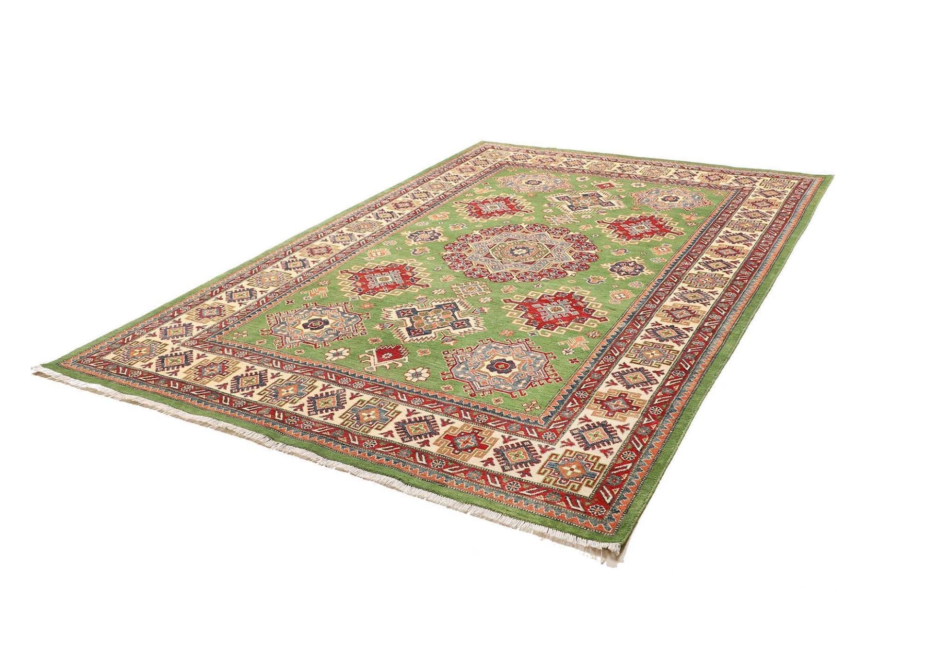 Kazak Teppich 205 x 285 cm, handgeknüpft, Schurwolle, Orientteppich