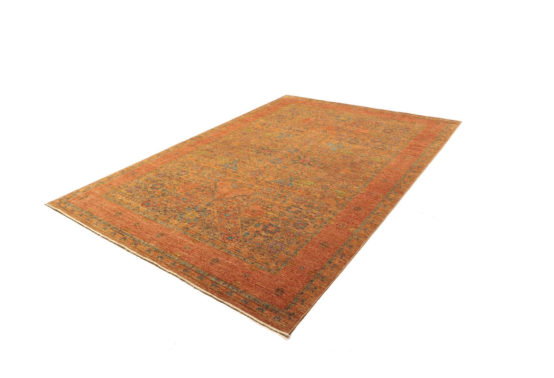 Mamluk Orientteppich 213 x 298cm Seide, handgeknüpft, hohe Qualität