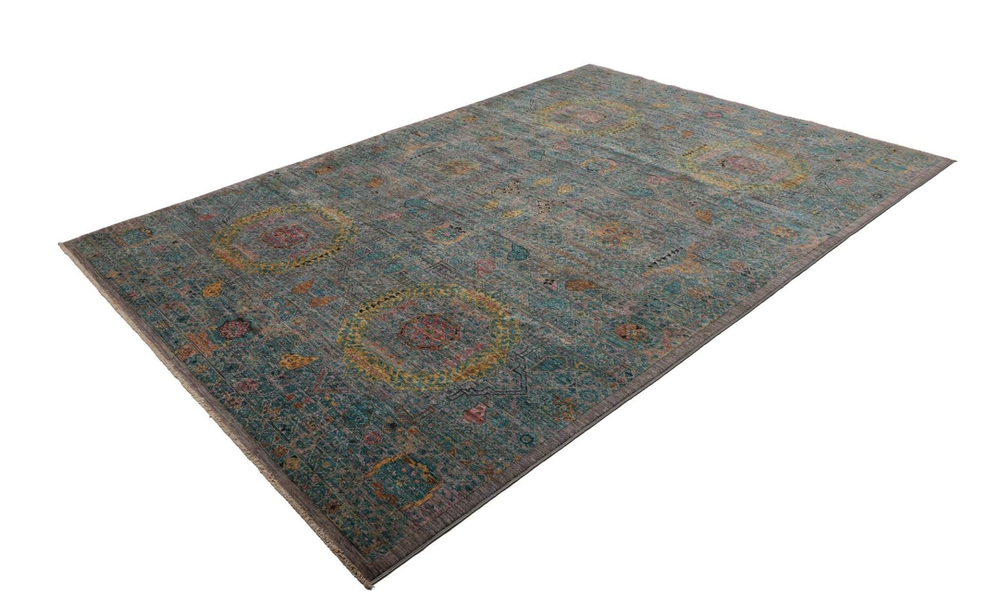 Mamluk Orientteppich 205 x 297 cm – Handgeknüpft, Schurwolle