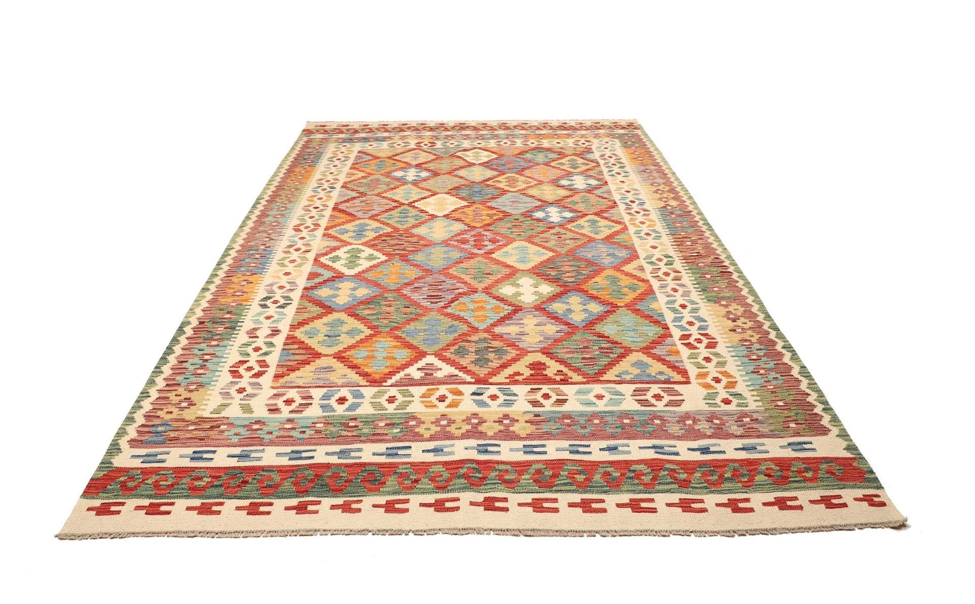 Orientteppich 203x291cm handgewebt aus Wolle – rustikales Flair