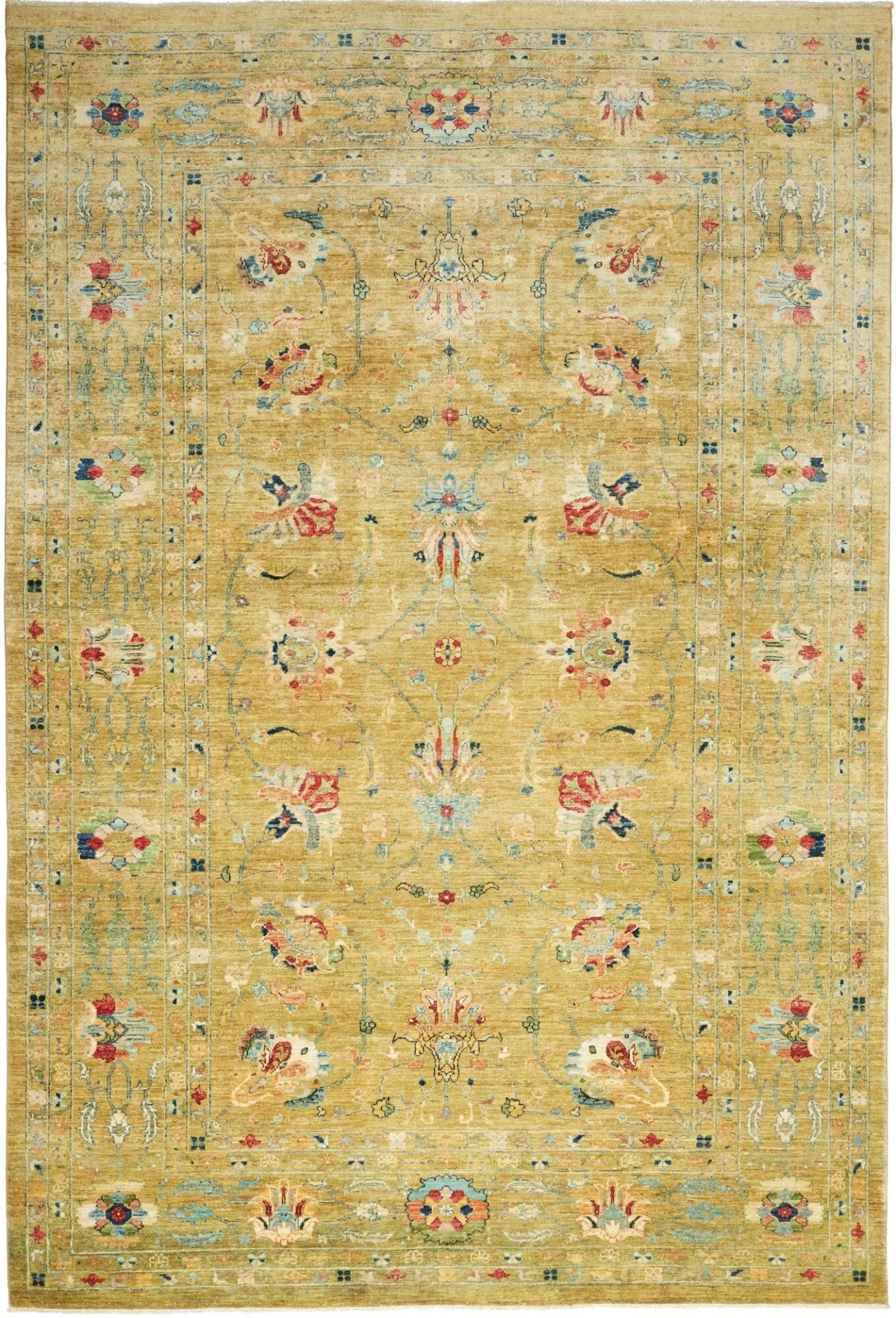Ziegler Teppich 205 x 298cm, Schurwolle, handgeknüpft, Orientteppich