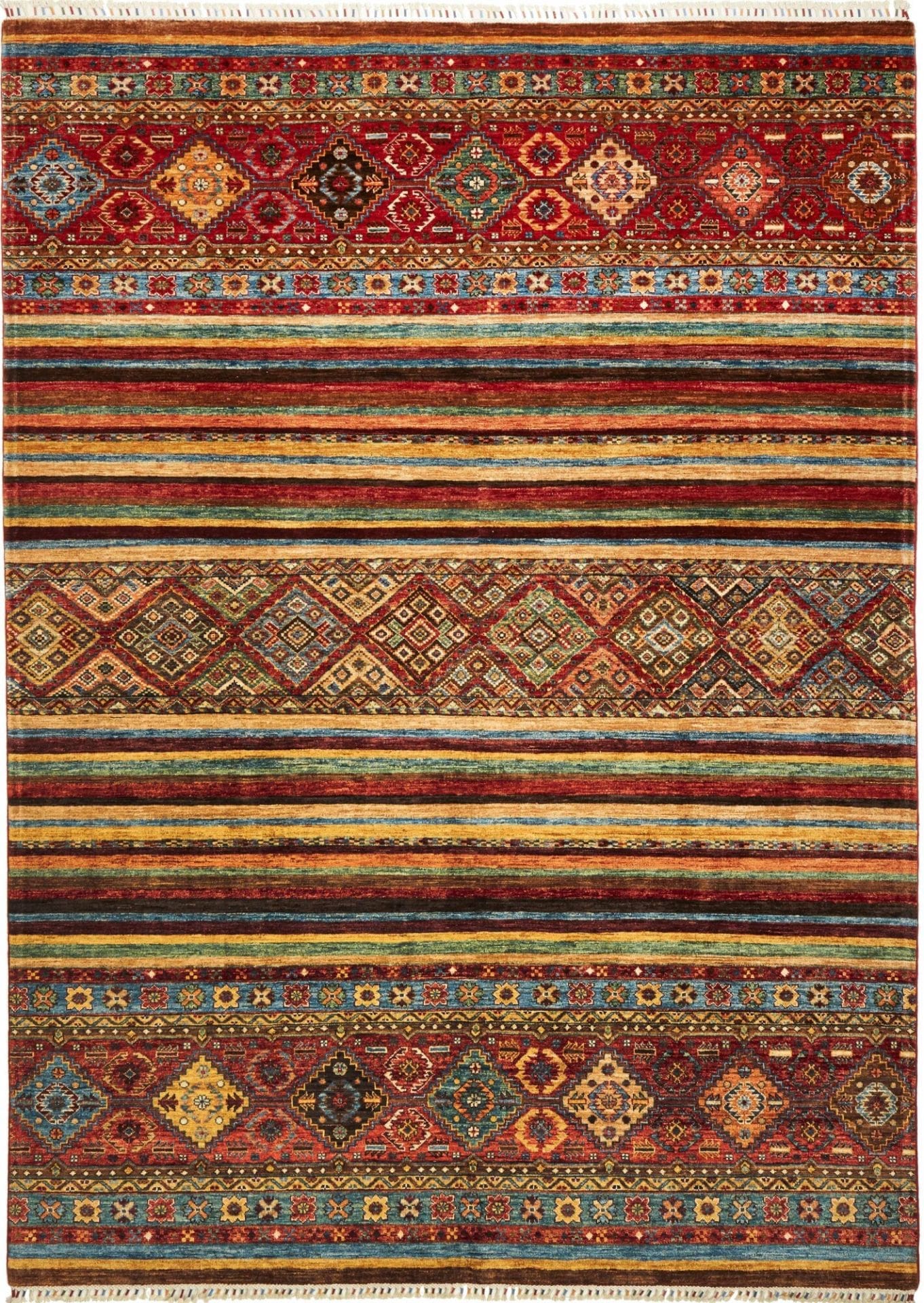 Samarkand Orientteppich 214 x 289 cm, handgeknüpft, Wolle