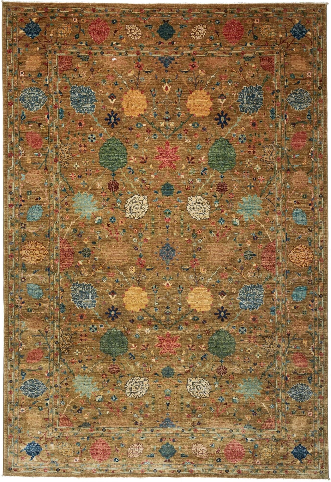 Orientteppich Samarkand 210 x 302 cm, Schurwolle, handgeknüpft