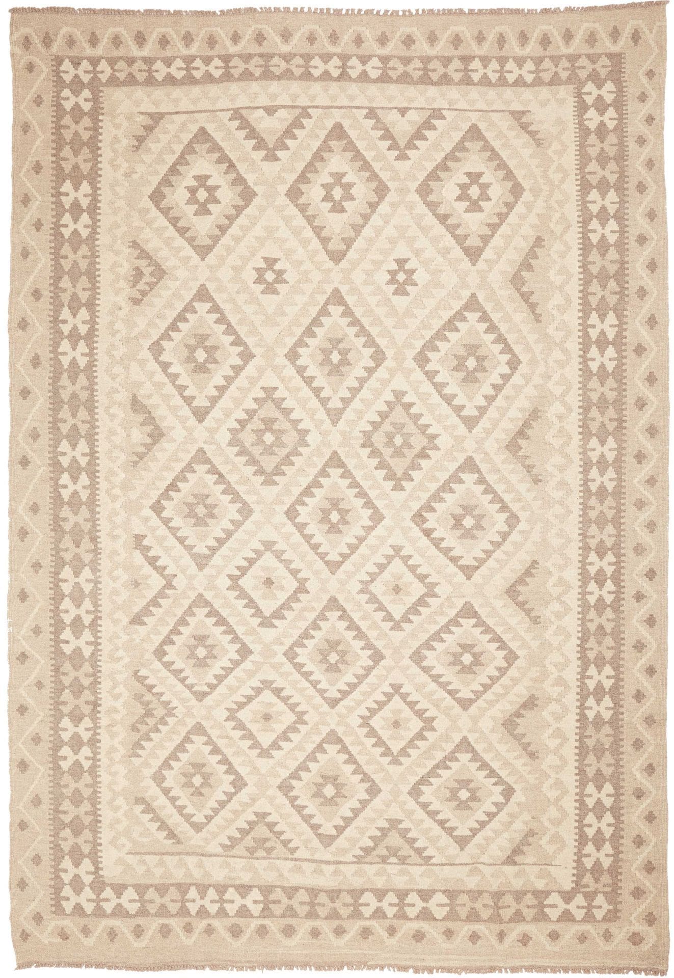 Kelim Teppich 206 x 292cm aus Schurwolle – handgewebt Orientteppich