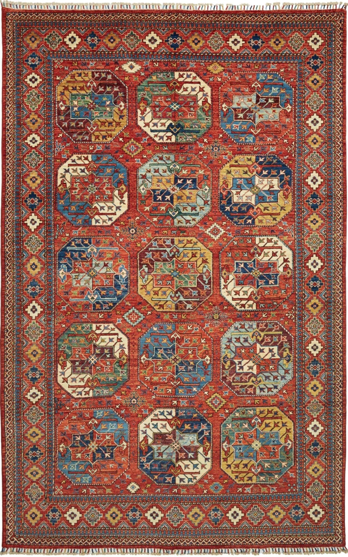 Ziegler Orientteppich 198 x 310cm, Schurwolle, handgeknüpft